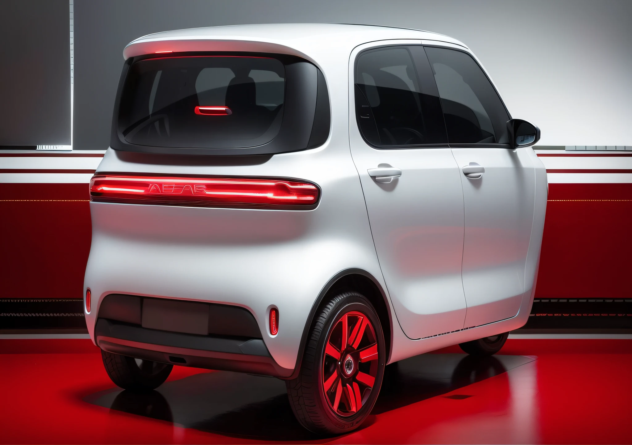 a close up of a small white and red car on a red background, kama russian electrocar, futuristic product car shot, cute future vehicles, white and red color scheme, trending on vehicle design, zen concept, new vehicle, smart, jia, concept car, it has a red and black paint, concept, car concept, sha xi, front perspective