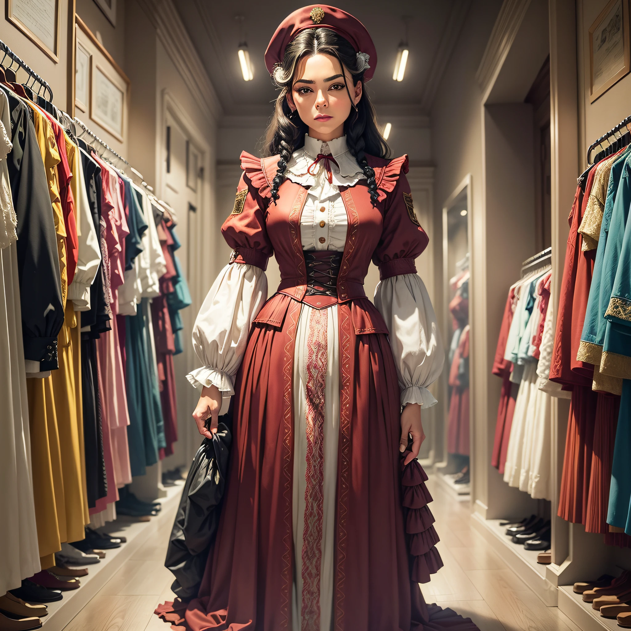 JPompt costume real clothing, clothes! Highly detailed, long-sleeved, vintage --auto --s2