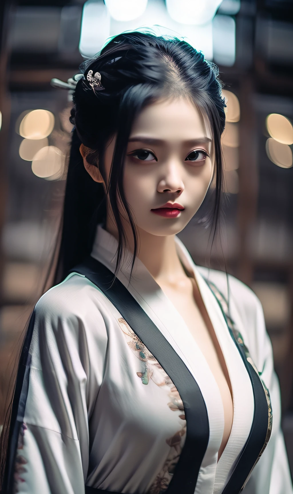 best quality, masterpiece, highres, wuxia 1girl, china dress, super Beautiful face, super beautiful eye, super beautiful hair