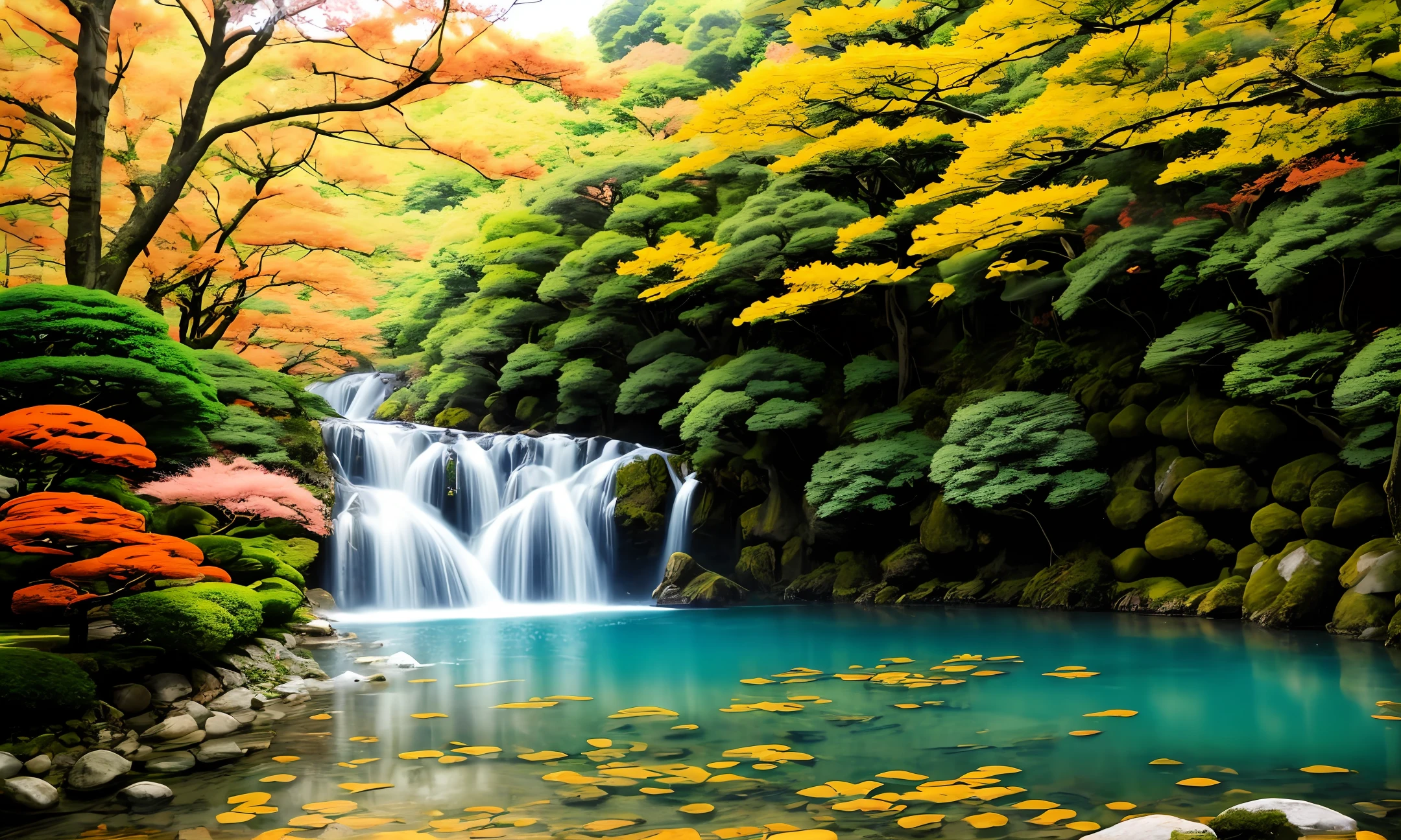 Blended in with the beautiful scenery of the Japan