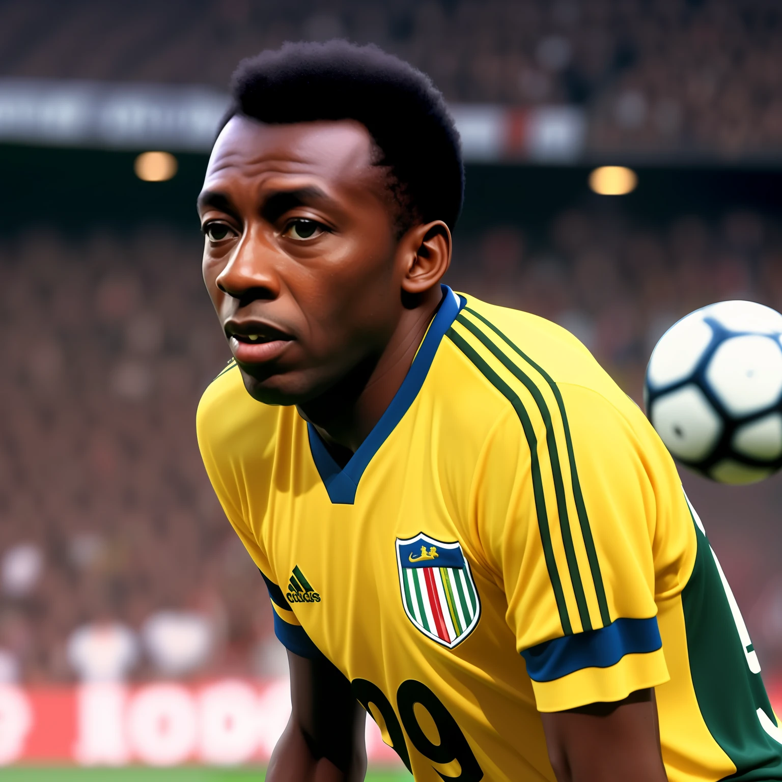 Images of the player Pelé