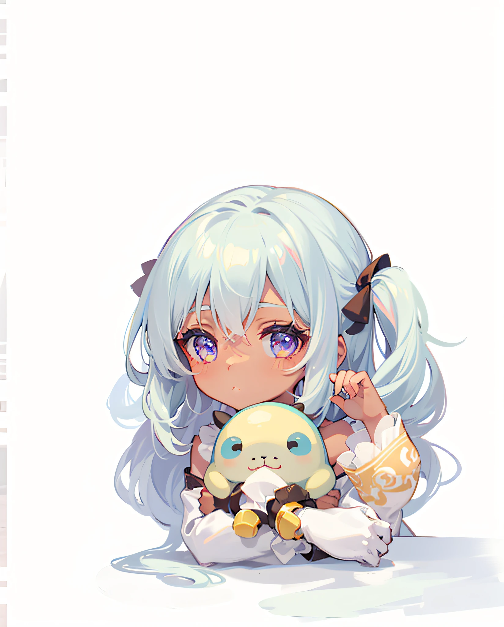 Faint smile,Cute characters looking at the view,Dark skin --auto --s2