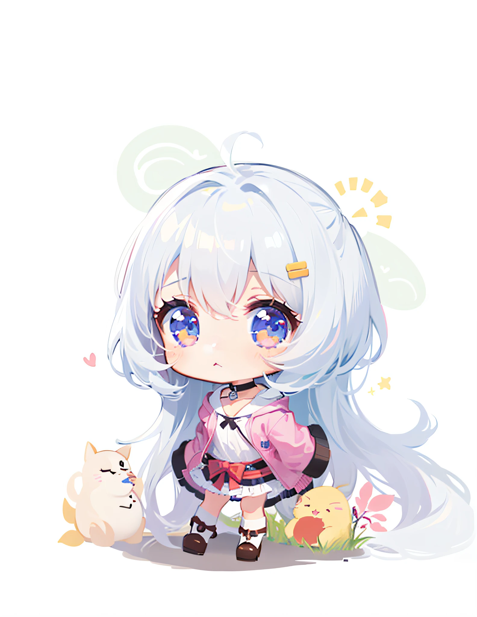 Faint smile,Cute characters looking at the view, --auto --s2