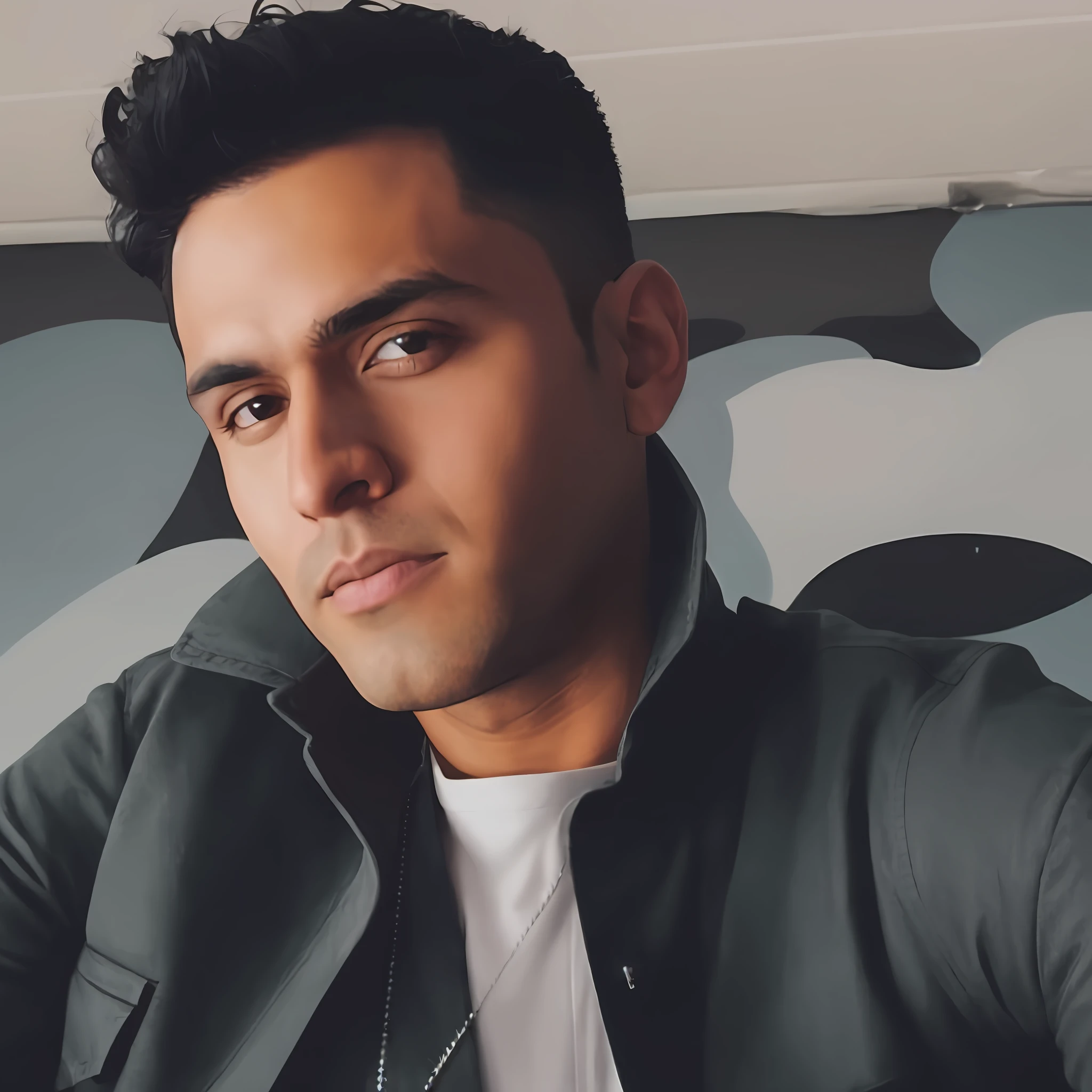 arafed man with a black jacket and a white shirt, headshot profile picture, profile image, christian orrillo, ray william johnson, raphael personnaz, profile pic, andrew gonzalez, profile photo, taken in the early 2020s, andres rios, damian kryzwonos, profile shot, james zapata, snapchat photo
