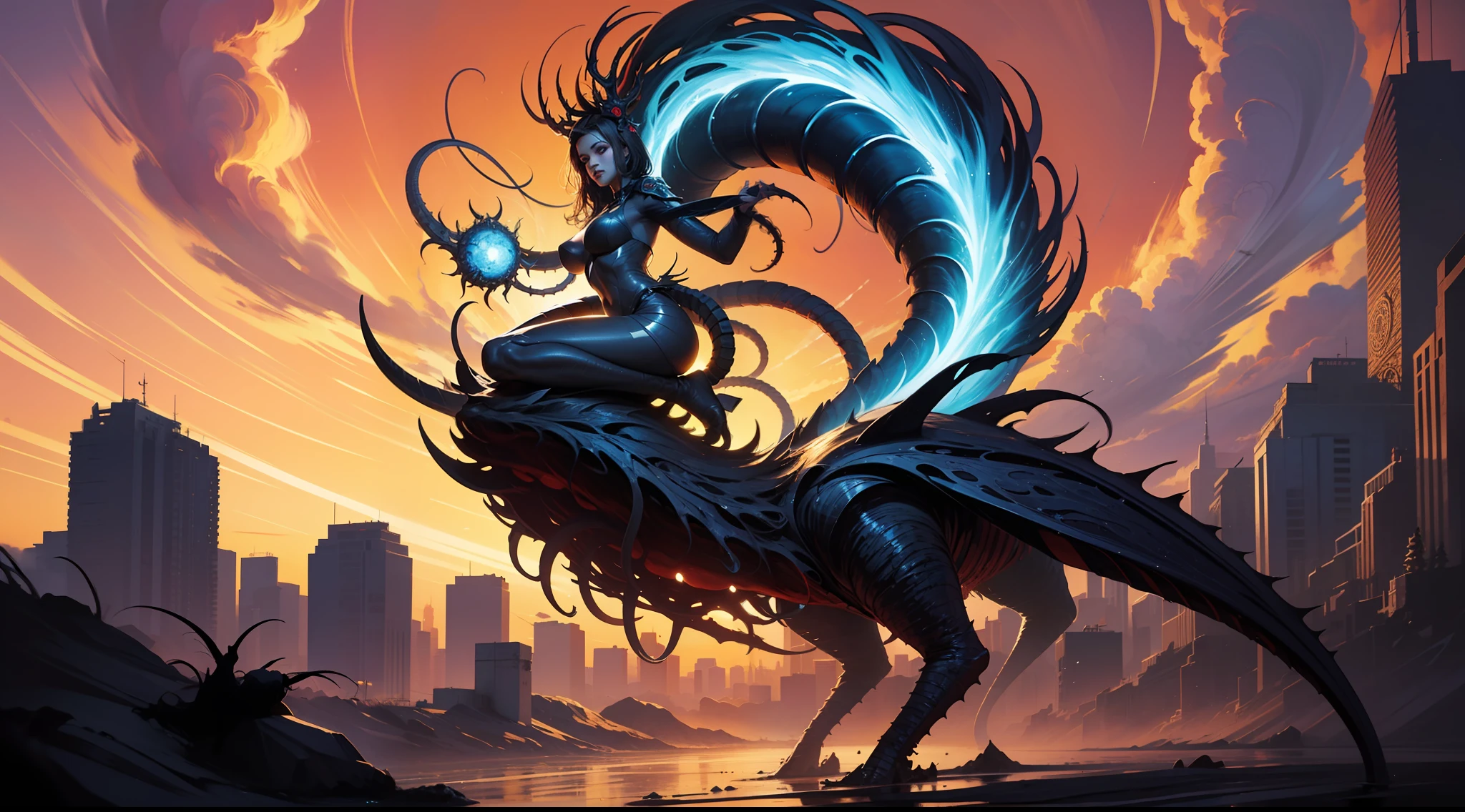 COLORFUL,Master composition,Focus on key people, photorealistc,master masterpiece, prizewinning-winning, best quarity, master masterpiece, Hyper detailed, 8K, 极其详细的 CG Unity 8k 壁纸, sophisticated, highly detaild, lifelike,"Psychedelic painting of a staghorn octopus standing in front of a colorful swirl,Fractal tentacles,Large antlers ,Detailed scales,Smooth and shiny colored skin",Background of many filled gemstones,Wheels within wheels,Very Detail,light and shadow,wavy,Many-layered,foreground、far view、fractal thunder dan mumford,Dammford and Alex grey style,Psychedelic surrealist art,Surrealist psychedelic design,dream art style,Illusion psychedelic art,Infinite psychedelic waves,inspired by Cyril Rolando (Cyril Rolando),Authentic ripple structure,psychedelic art style,psychedelic art,psychedelic illustration,zentangle,Mandala,colourised,(lifelike:1.4),