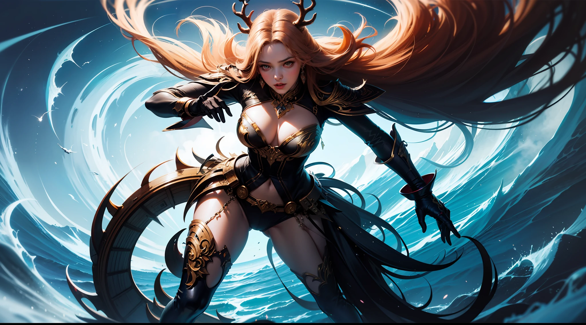 COLORFUL,Master composition,Focus on key people, photorealistc,master masterpiece, prizewinning-winning, bestbestquality, master masterpiece, Hyper detailed, 8K, 极其详细的 CG Unity 8k 壁纸, sophisticated, highly detaild, lifelike,"Psychedelic painting of a staghorn octopus standing in front of a colorful swirl,Fractal tentacles,Large antlers ,Detailed scales,Smooth and shiny colored skin",Background of many filled gemstones,Wheels within wheels,Very Detail,light and shadow,wavy,Many-layered,foreground、far view、fractal thunder dan mumford,Dammford and Alex grey style,Psychedelic surrealist art,Surrealist psychedelic design,dream art style,Illusion psychedelic art,Infinite psychedelic waves,inspired by Cyril Rolando (Cyril Rolando),Authentic ripple structure,psychedelic art style,psychedelic art,psychedelic illustration,zentangle,Mandala,colourised,(lifelike:1.4),