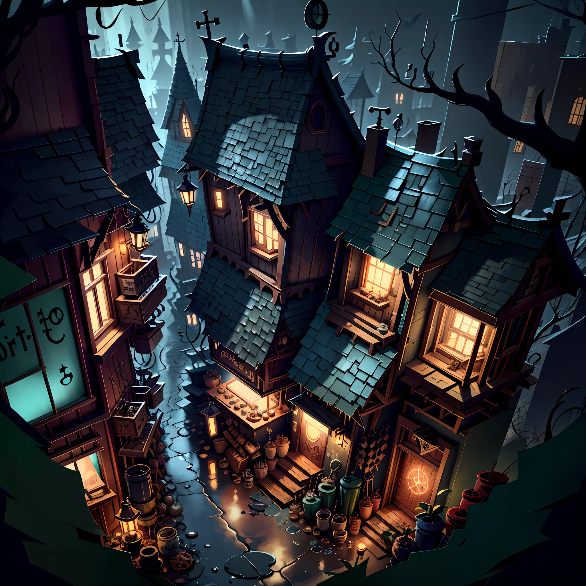 WitchcraftPunkAI 
street  , cluttered environment