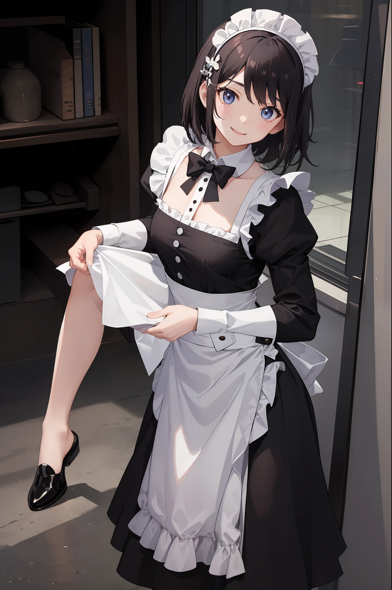 1女の子、Sorrisos、Camisa、skirt by the、（small  breasts）Chilarism、The dress、apron,、maid,、Hair Ornaments、