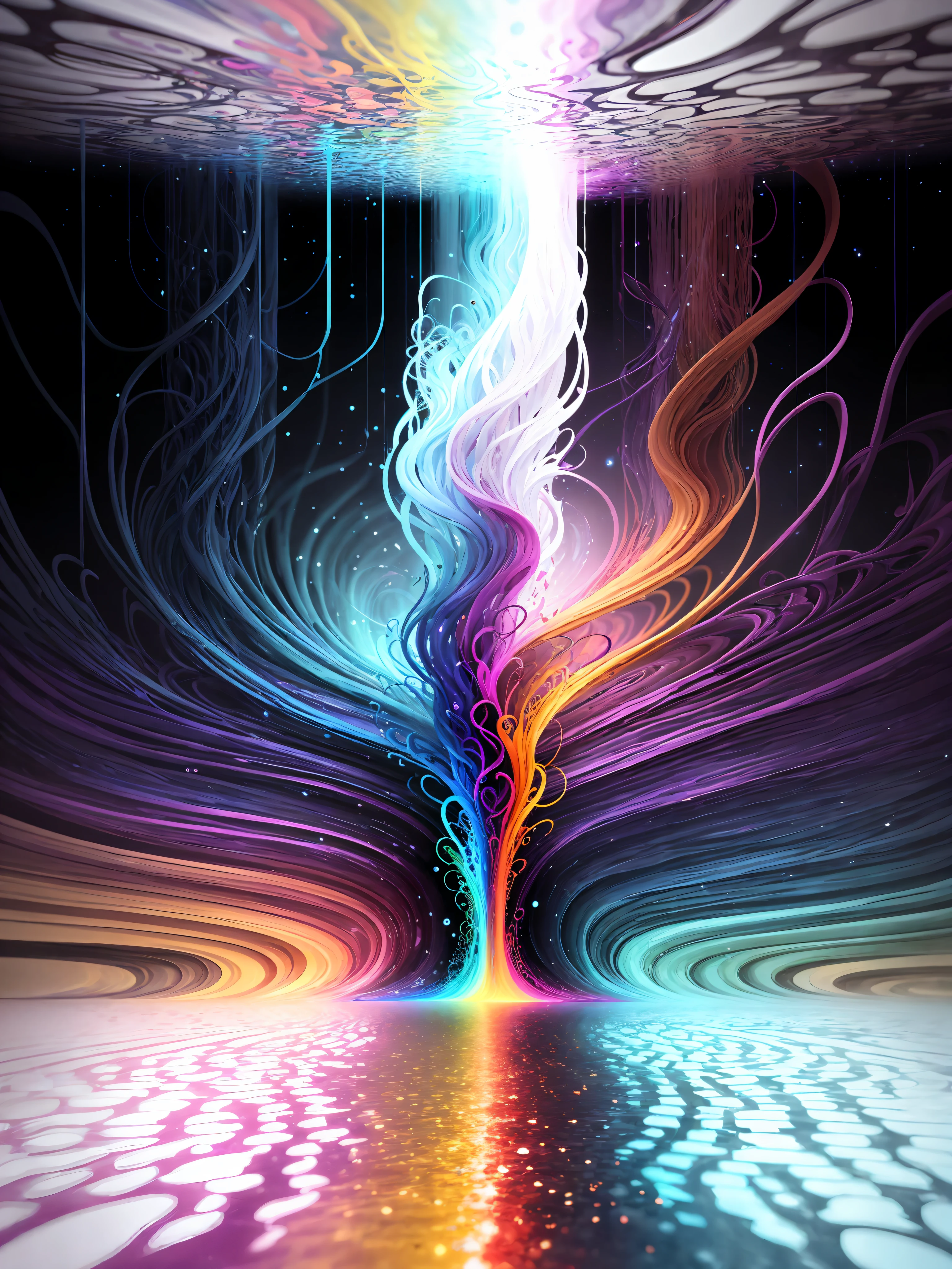 a surreal and ethereal dreamscape, with elements that represent the subconscious. It could feature abstract shapes and forms flowing and intertwining, evoking the mysterious nature of the mind. Soft, muted colors blended with vibrant bursts could convey the ebb and flow of thoughts and feelings.
Within this dreamscape, hidden symbols and motifs could emerge, representing desires, fears, and memories. These symbols could be partially obscured or fragmented, reflecting the elusive nature of the subconscious.