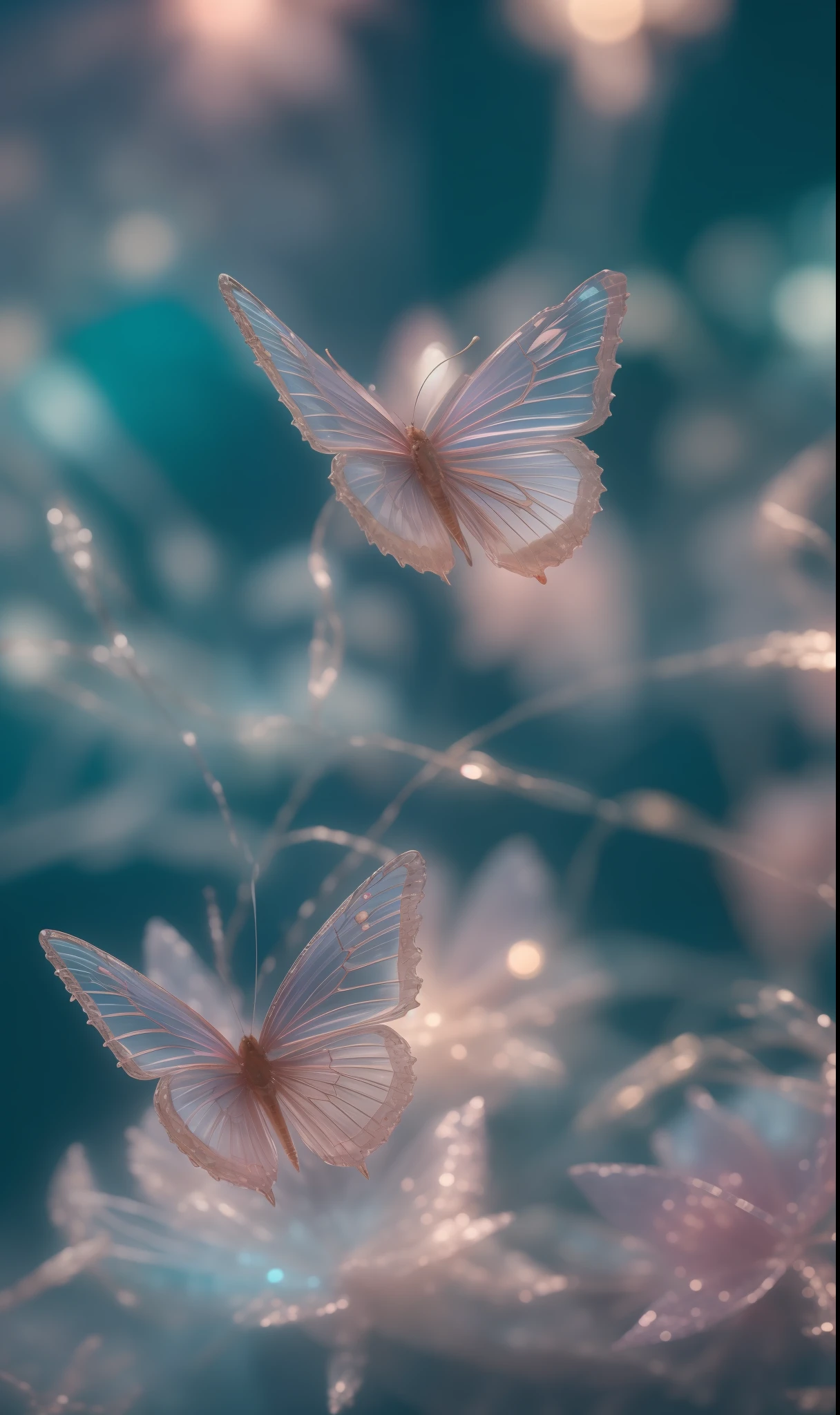 Crystal fantasy, toe-up, countless crystal feathers flutter in the air,
fantasy, galaxy, transparent, shallow depth of field, jade bokeh, sparkling, sparkling, stunning, colourful,
Magical Photography, Dramatic Lighting, photo realism, Ultra Detail, 4K, DOF, High Resolution