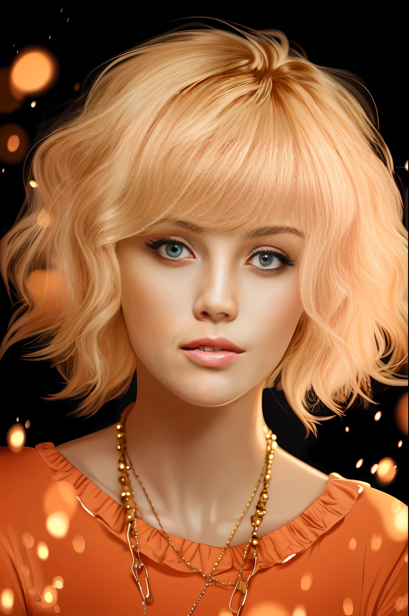 blonde haarige Frau mit einer Halskette und Halskette um den Hals, Atemberaubende digitale Illustration, beautiful digital illustration, gorgeous digital painting, beautiful digital artwork, gorgeous digital art, gorgeous digital painting, beautiful digital art, Beautiful, beautiful digital art, Atemberaubende digitale Malerei, Stil Digitale Malerei, glossy digital painting, very beautiful digital art, Exquisite digitale Illustration, realistic digital art 4k, frau liegt in übreschäumender badewanne in einem badezimmer im schloss versailles um 1750, beleuchtung durch kerzen und kronleuchter