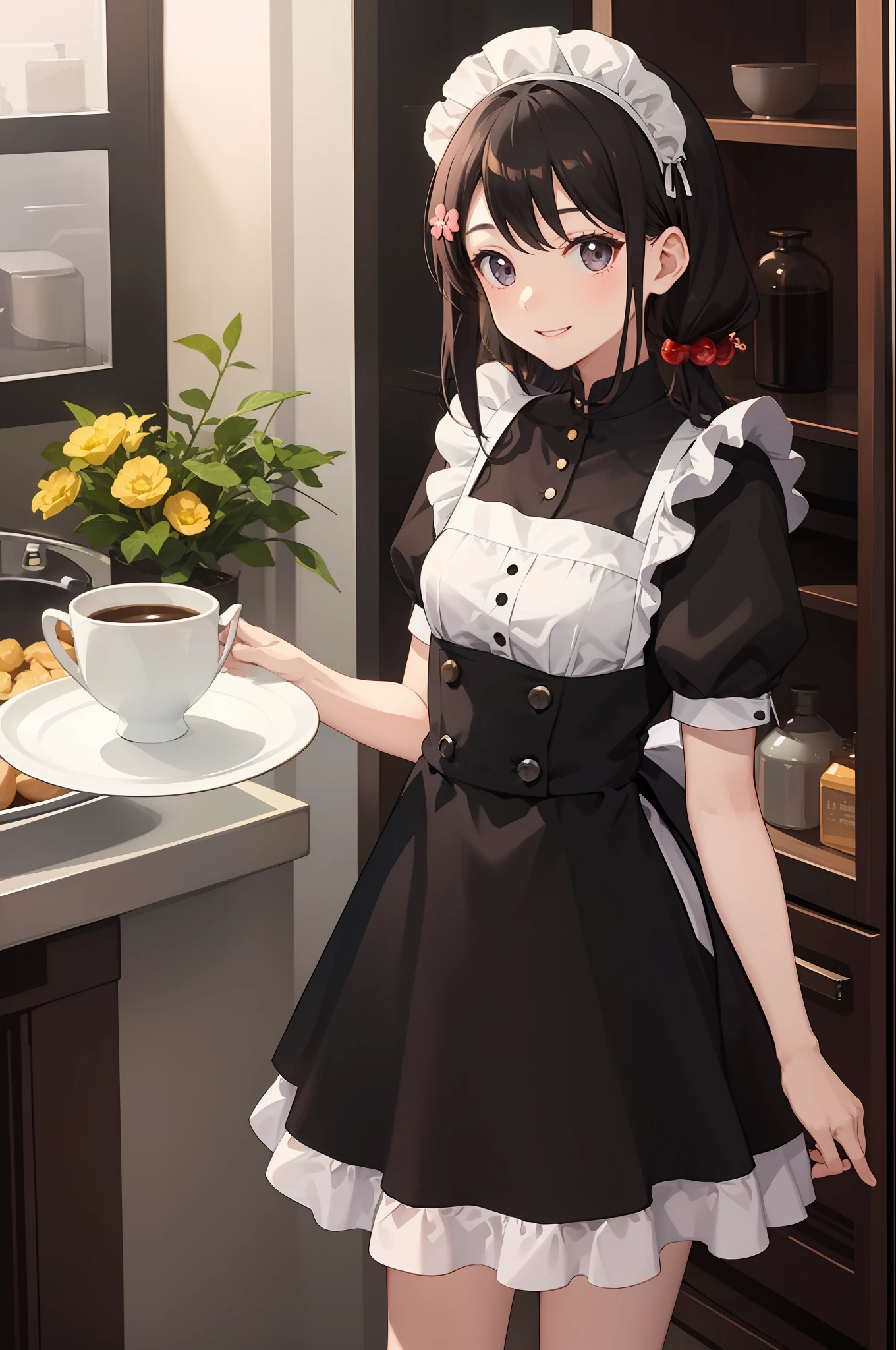1女の子、Sorrisos、Camisa、skirt by the、(small breasts)Chilarism、The dress、apron,,,、maid,,,、Hair Ornaments、