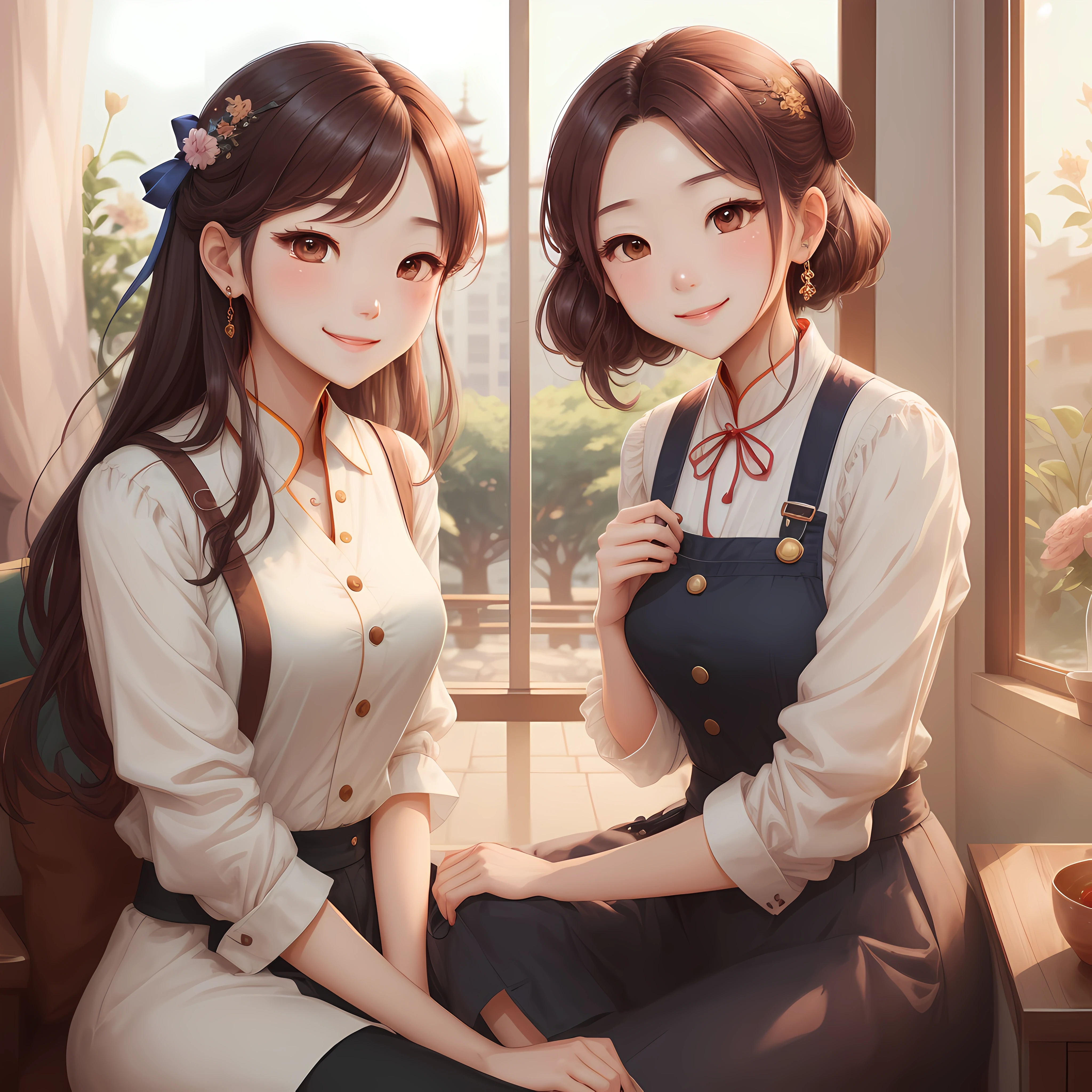 She smiled sweetly with a vivid expression:Today, Xiao Xiao, you got up ten minutes early! --auto