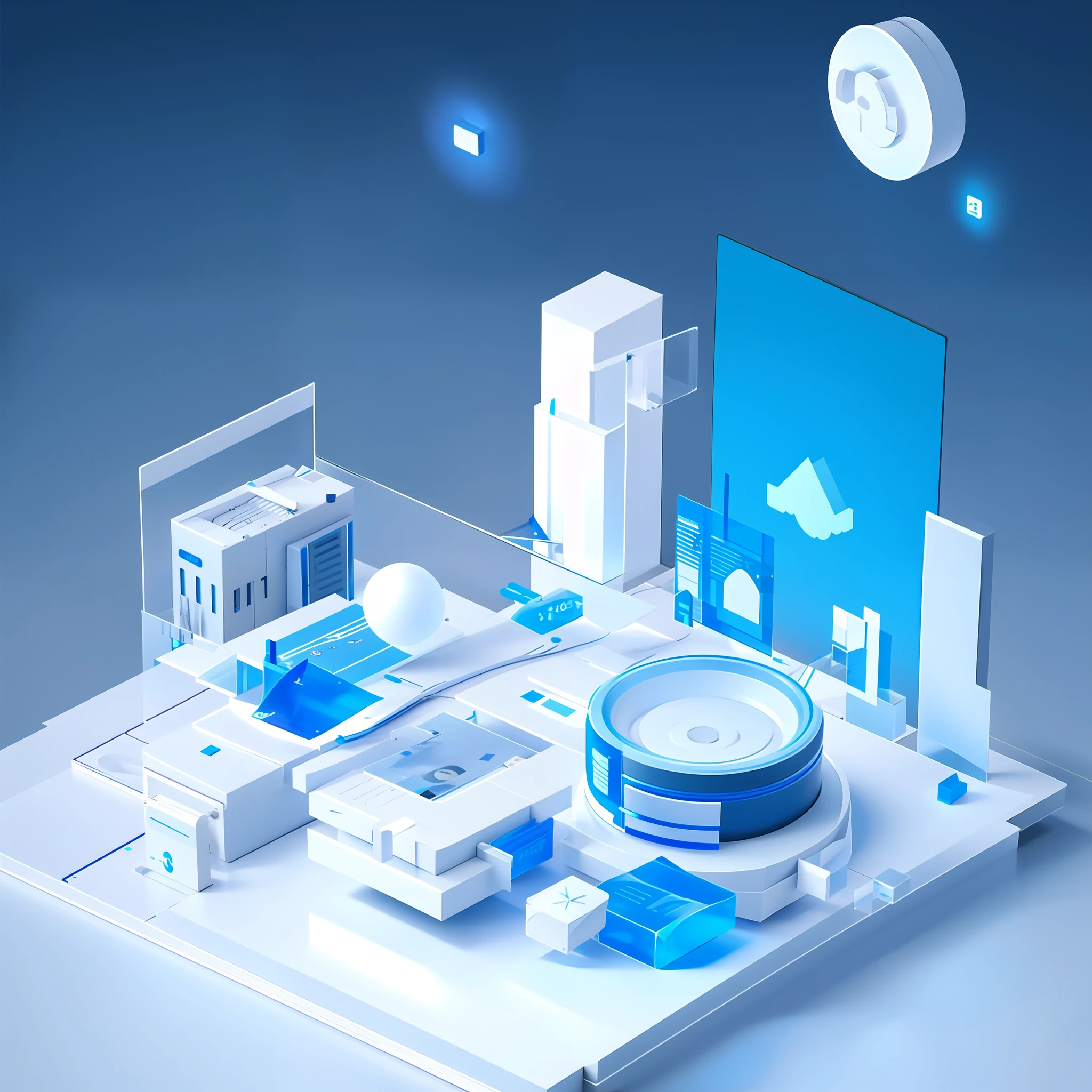 Frosted glass textured coins、Cash,Information Data,Axisymmetric,Skeuomorphism,beste Quality, minimalist,8k,BLENDER, OCTANE RENDER,C4D, Clear glass texture,blue colors、green,Frosted glass,Transparent sense of technology,industrial design,WHITE BACKGROUND,lamplight,