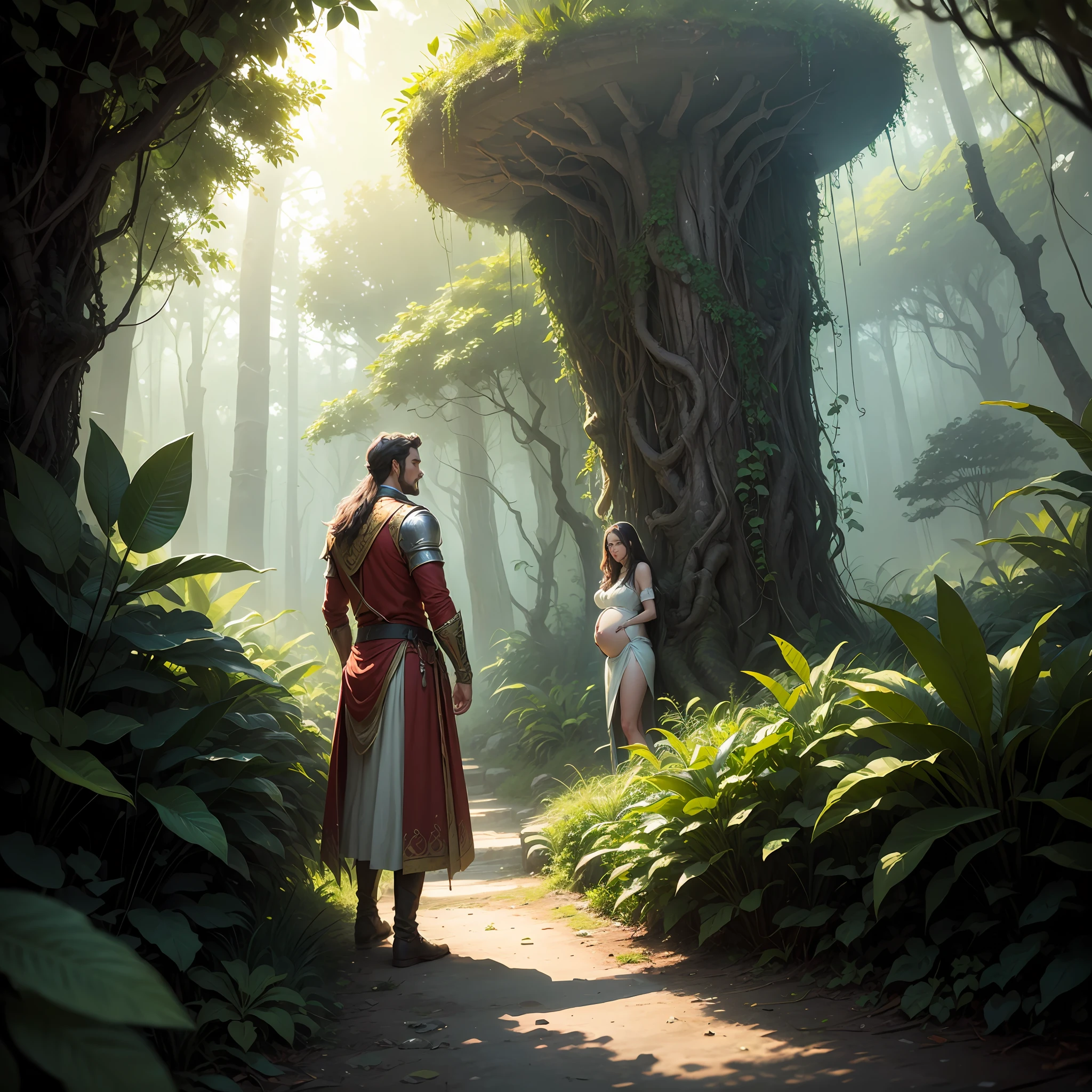 The prince dragged his pregnant wife out of the castle and into the depths of the jungle --auto