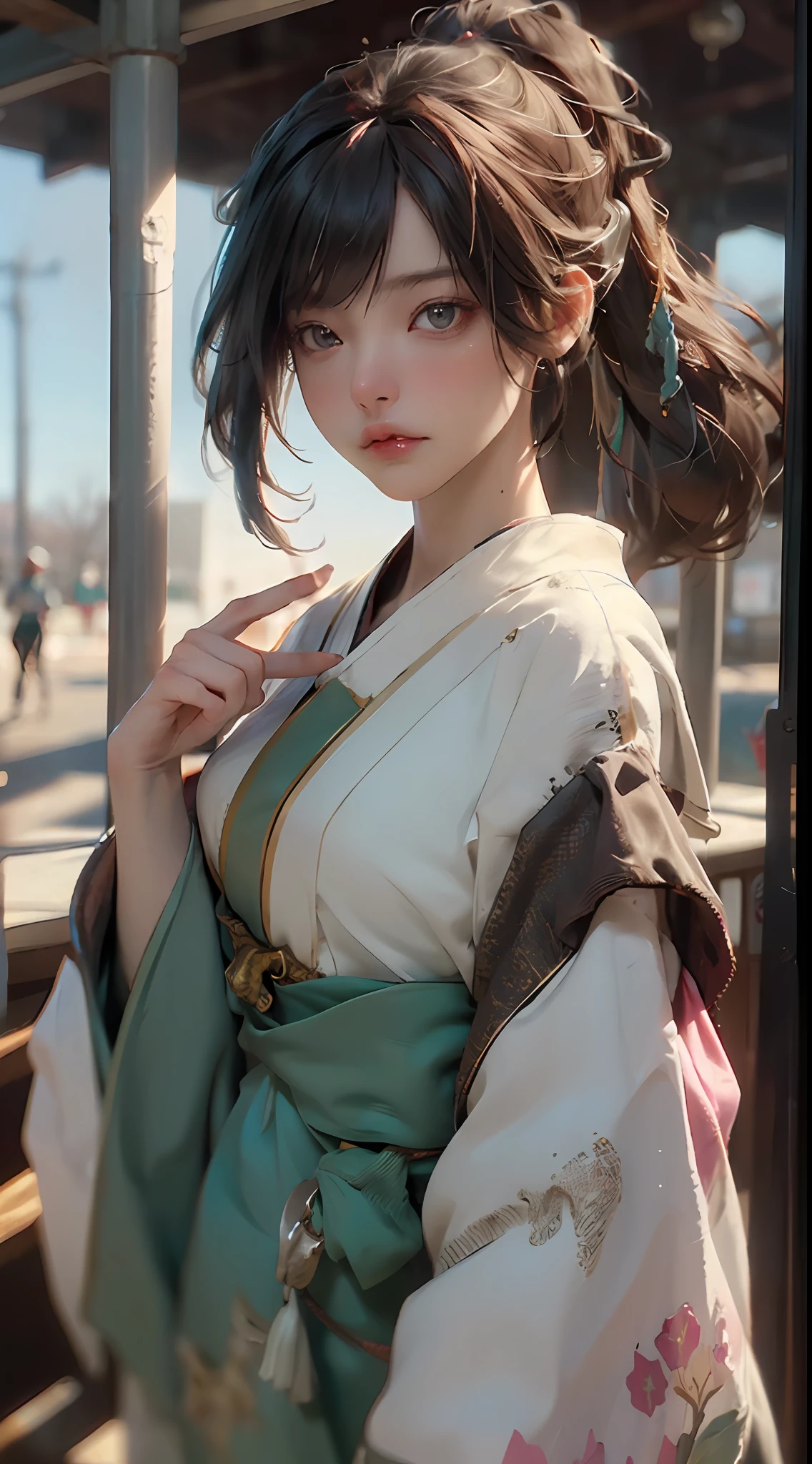 ((sthe highest qualit)), ((Master peace、)), (detailing:1.4), 3D, an image of a beautiful cyberpunk woman,ap(High Dynamic Range),Raytracing,NVIDIA RTX,Ultra resolution,Unreal 5,subsurface scattering,pbr texturing,Postprocess,Anisotropy Filtering,depth offield,Maximum clarity and sharpness,a Multi-layer Texture,Albedo and Specular Maps,surface shading,accurate simulation of light-Material Interactions,Perfect Proportion,Octane Rendering,Two-tone Lighting,Wide aperture,low ISO、white balance、Rule of Thirds、8K RAW、Japan persons