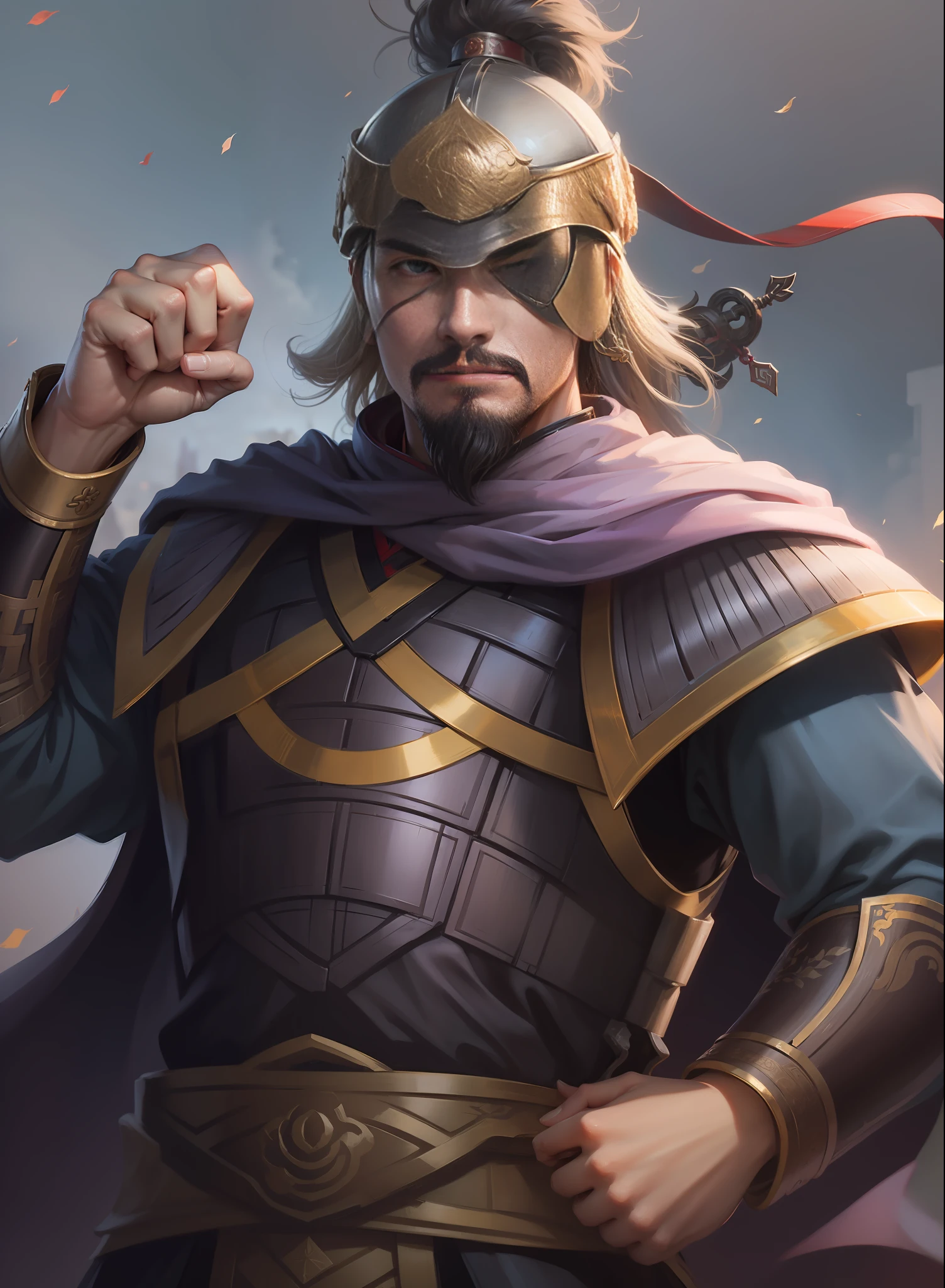 The image of Lü Bu in the Romance of the Three Kingdoms,master masterpiece,High quality,great resolution --auto