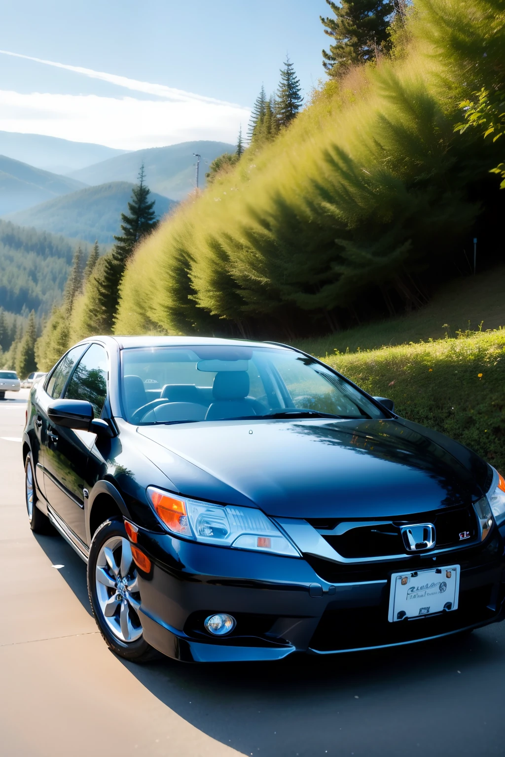 **black 2010 honda civic scenic mountain