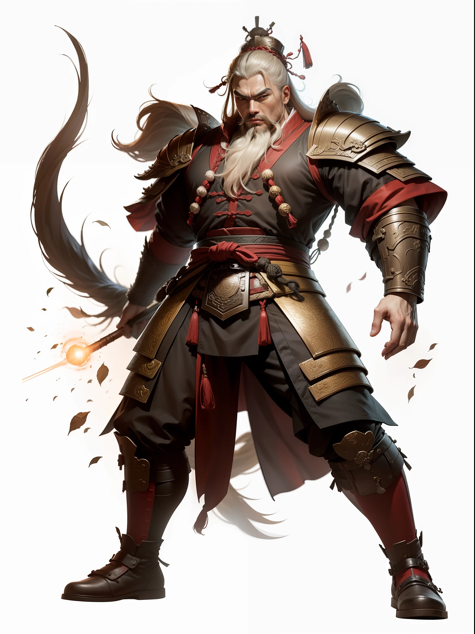 The image of Huang Zhong in the Romance of the Three Kingdoms,master masterpiece,High quality,great resolution --auto