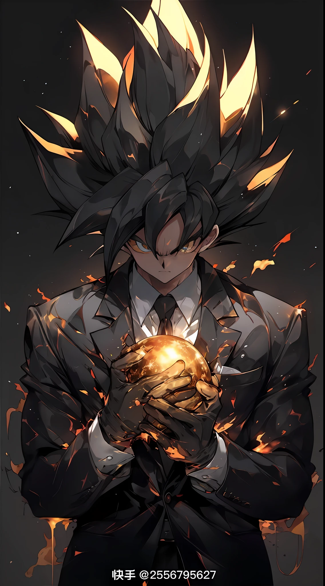 Golden eyebrows，Golden eyes