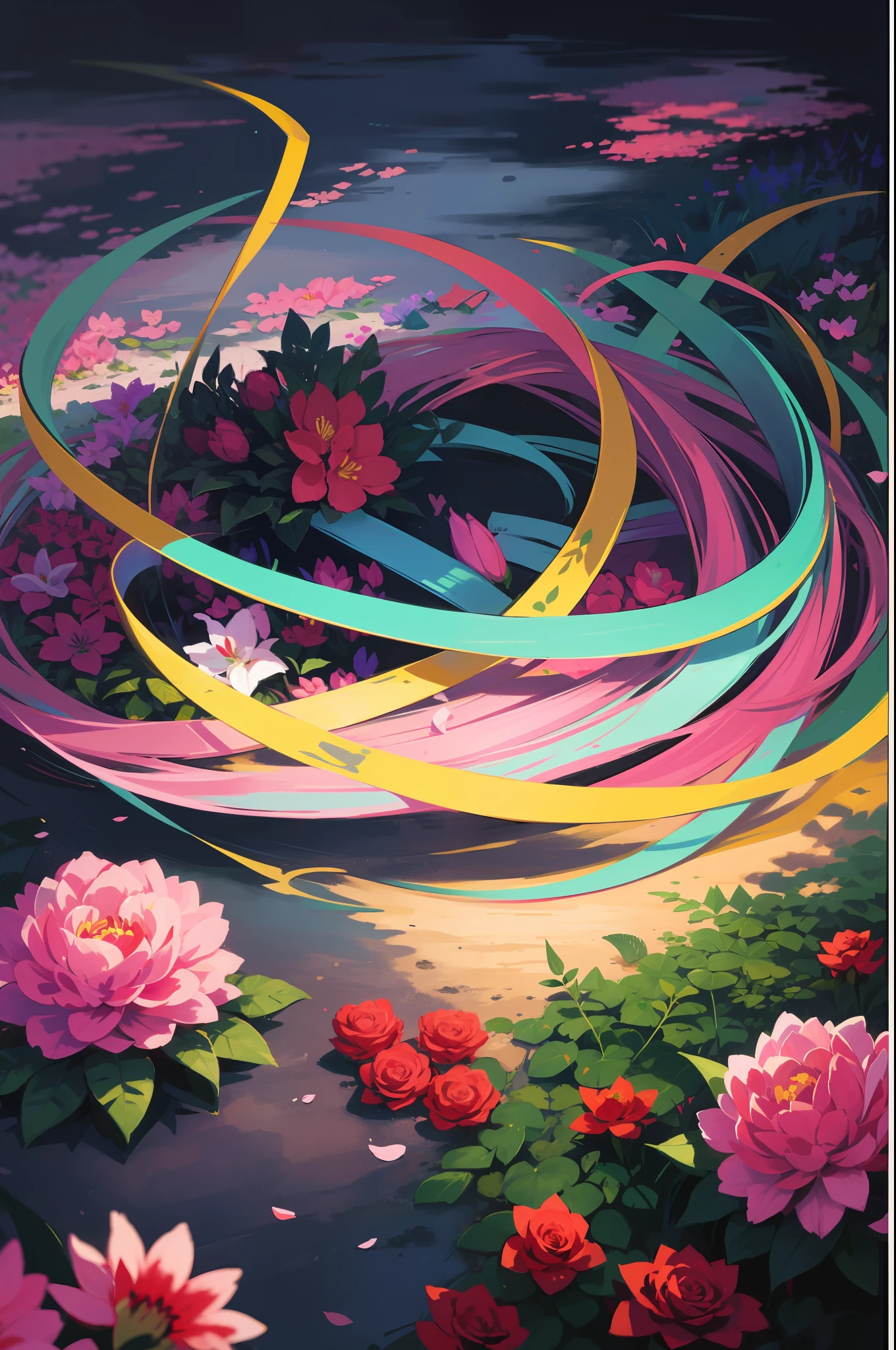 Masterpeace, BestQuality, 1 женщина, 28 лет, (floral panties), auto, Bright colors, Volumetric Lighting, best shadows, Shallow Depth of Field, (Top quality, amazing details: 1,25), Brilliant Colorful Paintings, nature, bower, Succulents, Roses, Lily, Peonies, fern, Palma, fancy, magic, flicker, Glare, neon garland, 8k