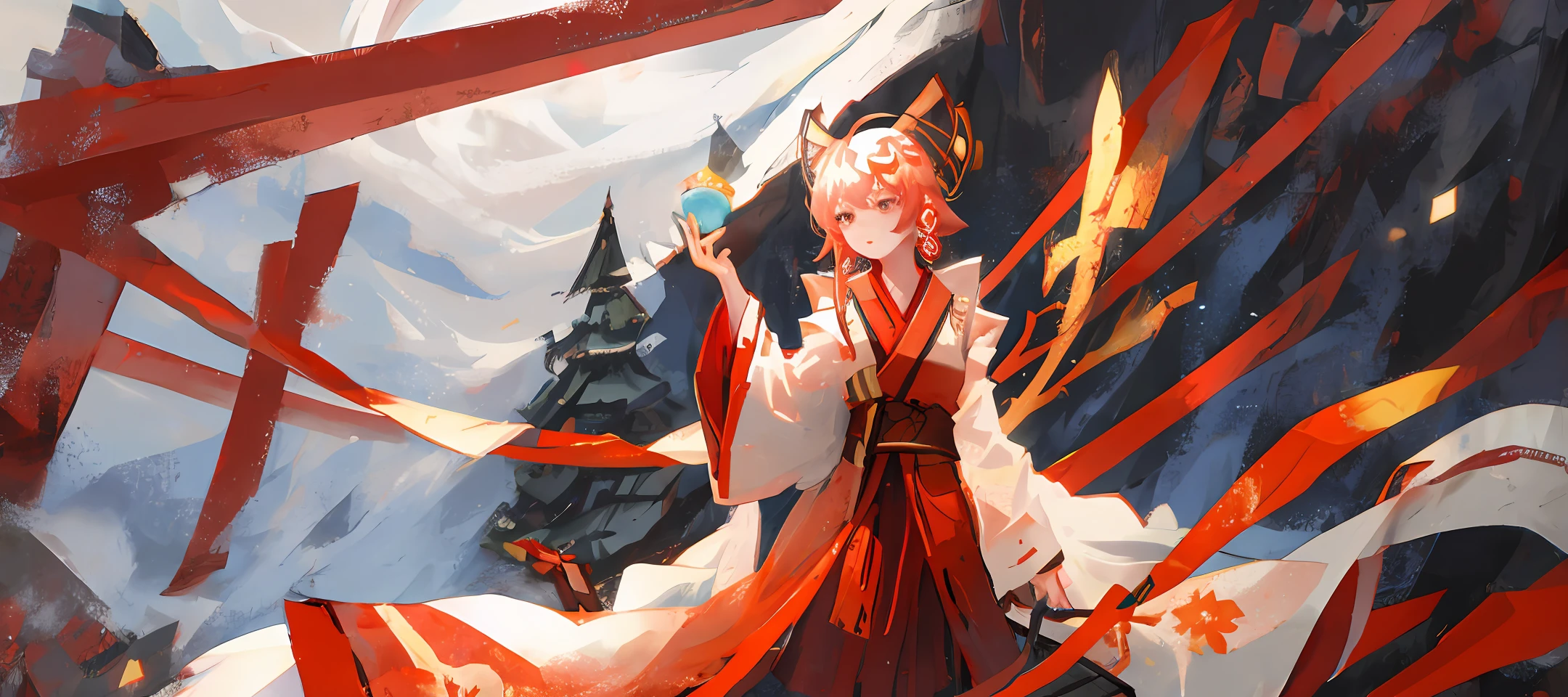 Dragon，miko，Red