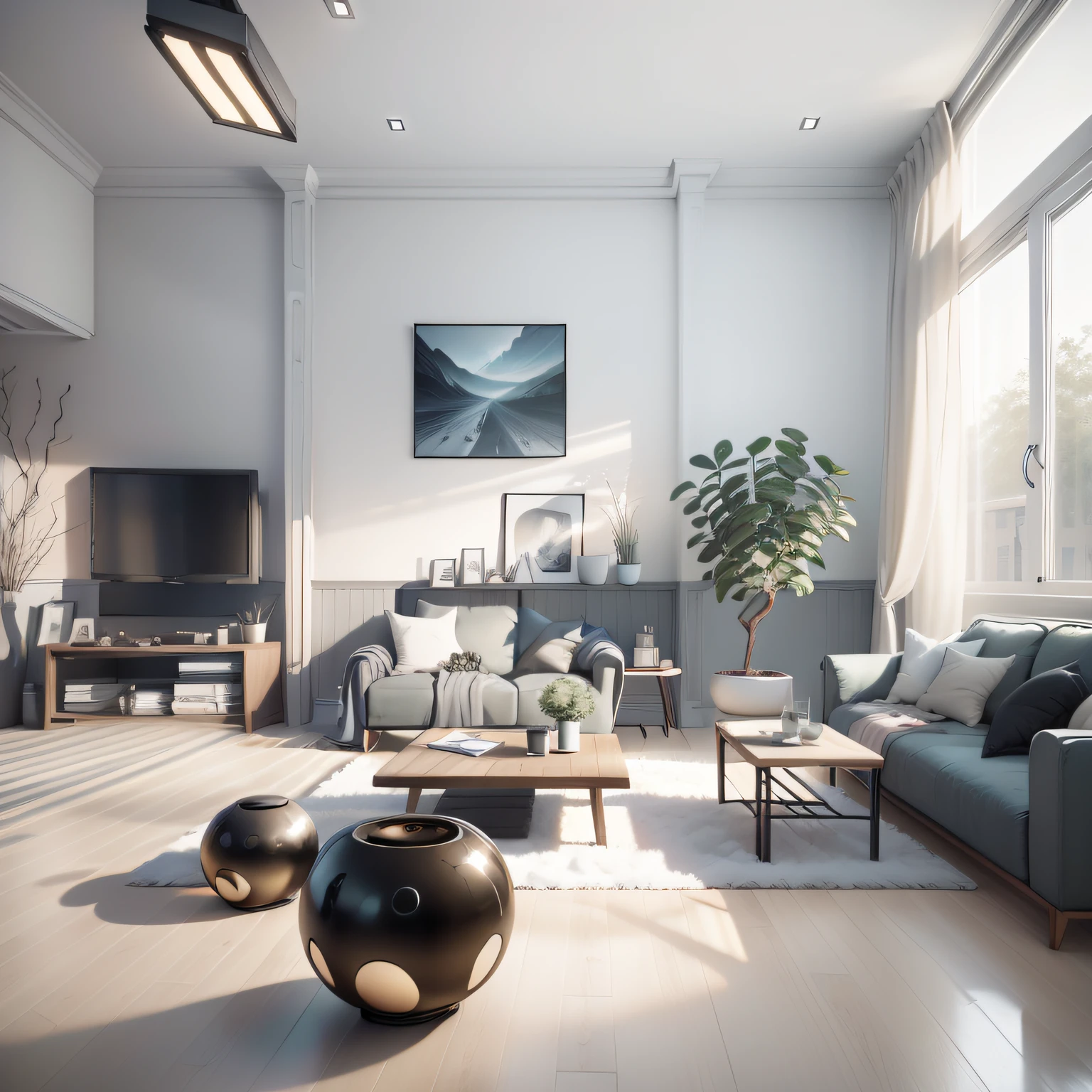 The modern, minimalist interior design is characterized by simplicity, brightness and functionality, creating a comfortable, warm and livable space. The following are the main features of the interior design of modern minimalist style: Color: Modern minimalist style is dominated by neutral tones such as white, gray, and black, with light warm colors, making the space appear bright, clean and comfortable. Furniture: Modern minimalist style furniture is simple, practical, not losing beauty, usually using a large area of black, white or gray, showing a simple but textured style. Sofas, TV cabinets, dining tables and other furniture also tend to adopt simple designs and emphasize functionality. Lighting: Modern minimalist style lighting is mainly simple and bright, focusing on the layout and effect of lighting. More minimalist chandeliers, wall lamps and table lamps are usually chosen to highlight the overall beauty. Decorations: Modern minimalist style decorations are mainly simple and practical, usually choose some simple paintings, ornaments, vases, etc. The wall can choose some simple decorative paintings or letters, etc., to create a more minimalist feeling
