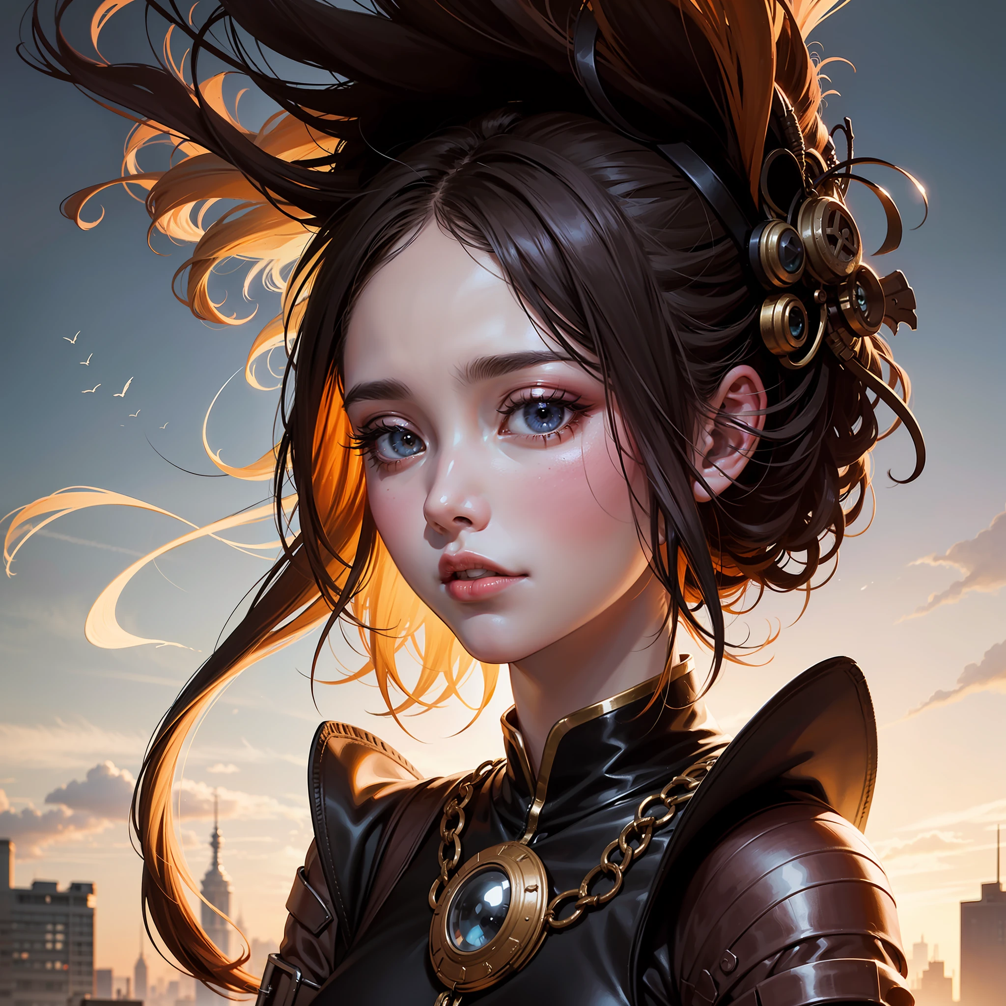 official art, unity 8k wallpaper, ultra detailed, beautiful and aesthetic, masterpiece, best quality, (zentangle, mandala, tangle, entangle), (fractal art:1.3) , 1girl, extremely detailed, dynamic angle, cowboyshot, the most beautiful form of chaos, elegant, a brutalist designed, vivid colours, romanticism, by james jean, roby dwi antono, ross tran, francis bacon, michal mraz, adrian ghenie, petra cortright, gerhard richter, takato yamamoto, ashley wood, atmospheric, ecstasy of musical notes, streaming musical notes visible --auto