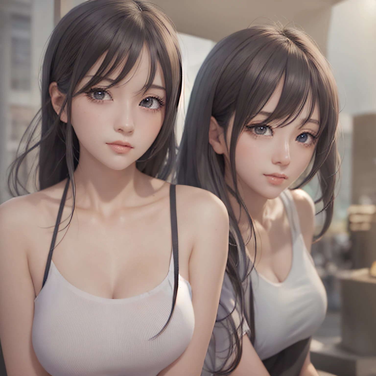 anime girl with long black hair talking on a cell phone, Smooth anime cg art, realistic anime 3 d style, photorealistic anime girl render, realistic anime artstyle, detailed digital anime art, Digital Anime Illustration, Realistic Young Anime Girl, anime girl detailed portrait, digital-anime art, artwork in the style of guweiz, realistic anime artstyle, kawaii realistic portrait