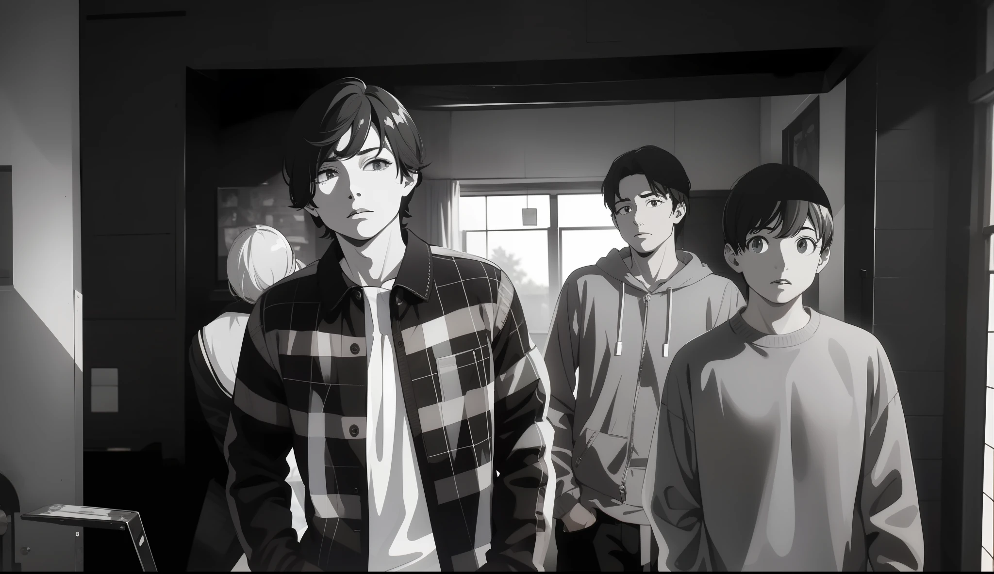 best quality, masterpiece, looking up, upper body