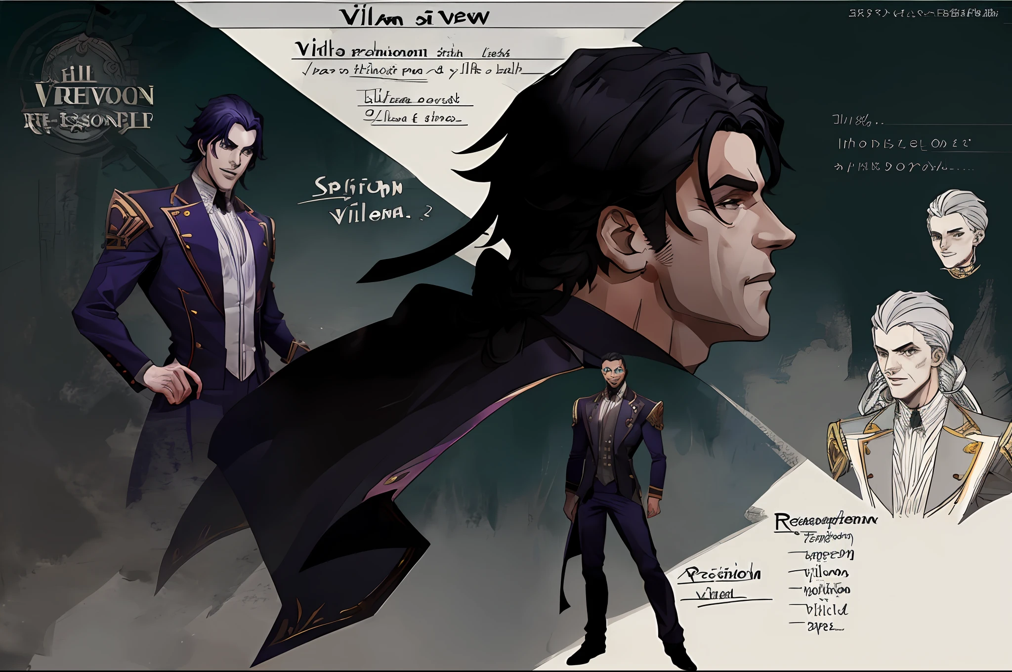 (CHARACTERSHEET:1) (MULTIPLE VIEWS FULL BODY UPPER BODY REFERENCE SHEET:1) (A male character that was mistaken as a Villain and Got a Redemption:1.3),"The Mistaken Fear"