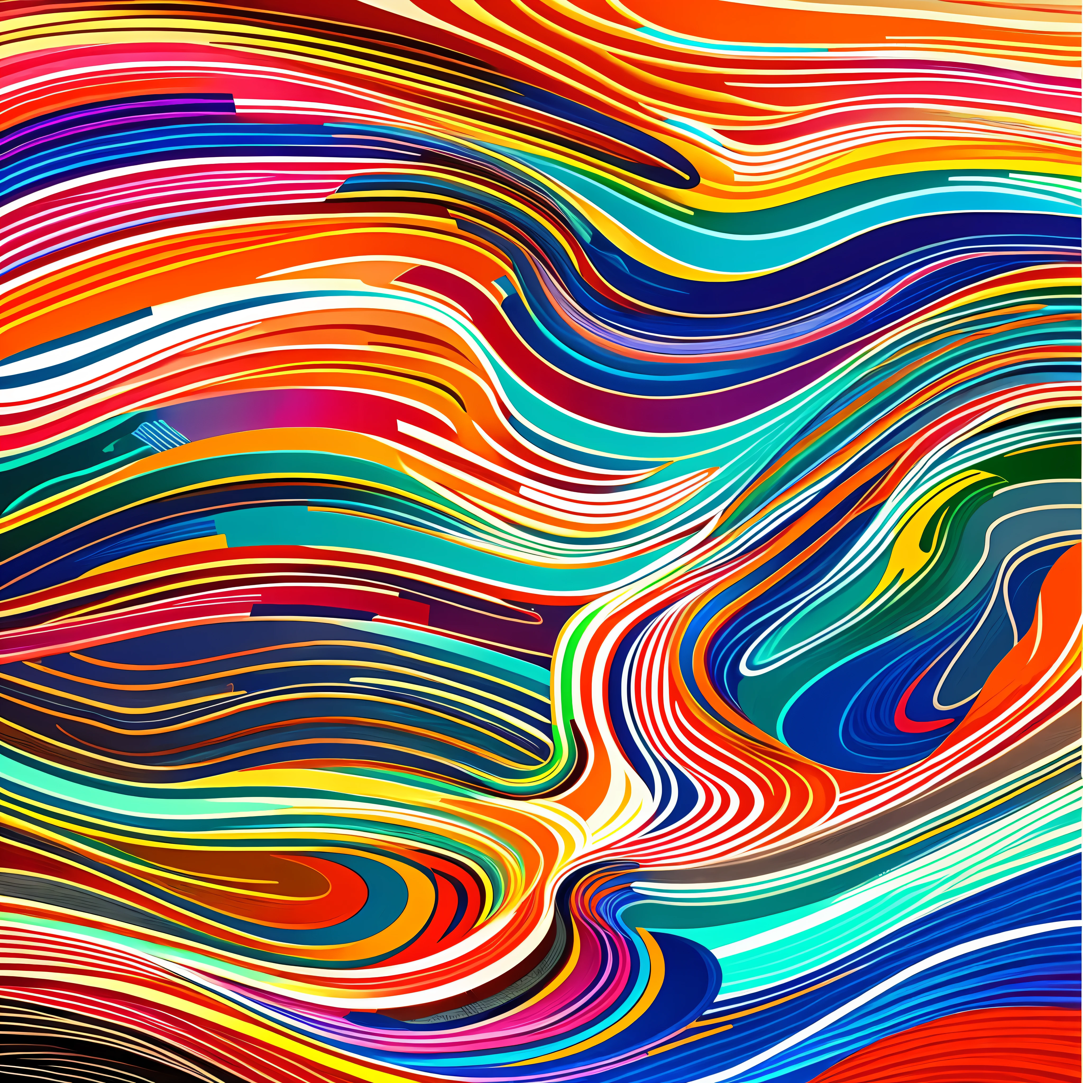 a close up of a colorful rug with a pattern of wavy shapes, abstract colours, 1 0 2 4 farben abstract, abstract colors, inspired by Morris Louis, inspired by Morris Louis Bernstein, abstract, colorful - patterns, 7 0 s colors, 70s colors, abstract shapes, abstract design, abstract forms and shapes, abstract style, colorful generative art --auto --s2