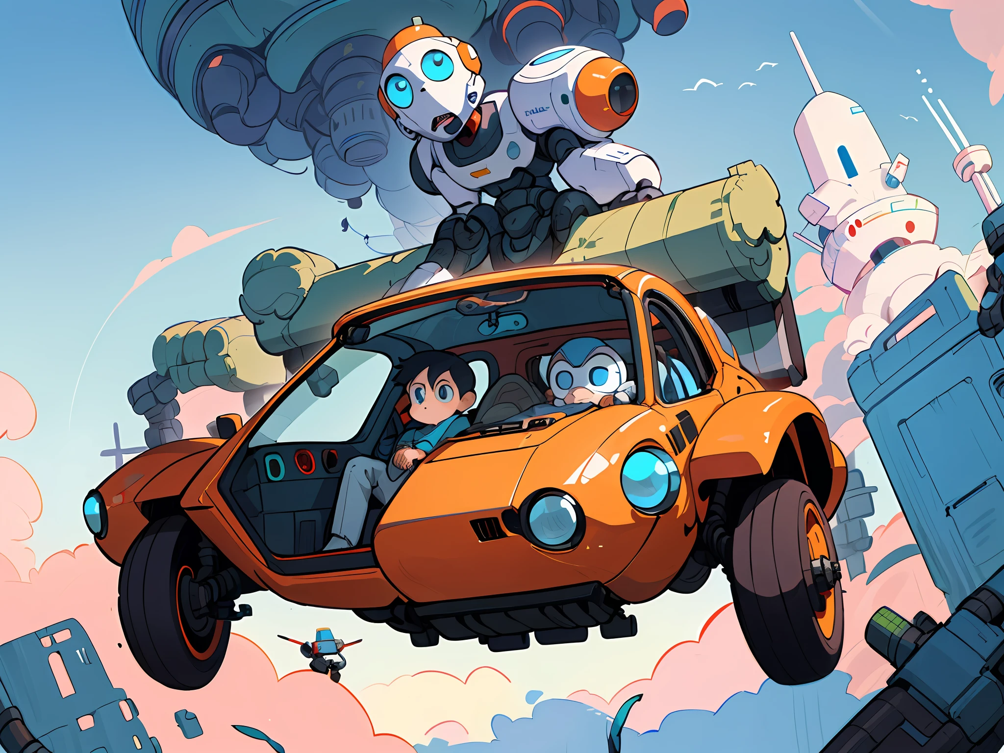 Robots of the futuristic world(keyword:fi Future,Robots,Technology)
The boy travels further to the world of the future,He saw flying cars and intelligent robots。A friendly robot accompanies him on his exploration of this futuristic world,And the development of various technologies is demonstrated。The littlearvels at the advancement and innovation of technology。