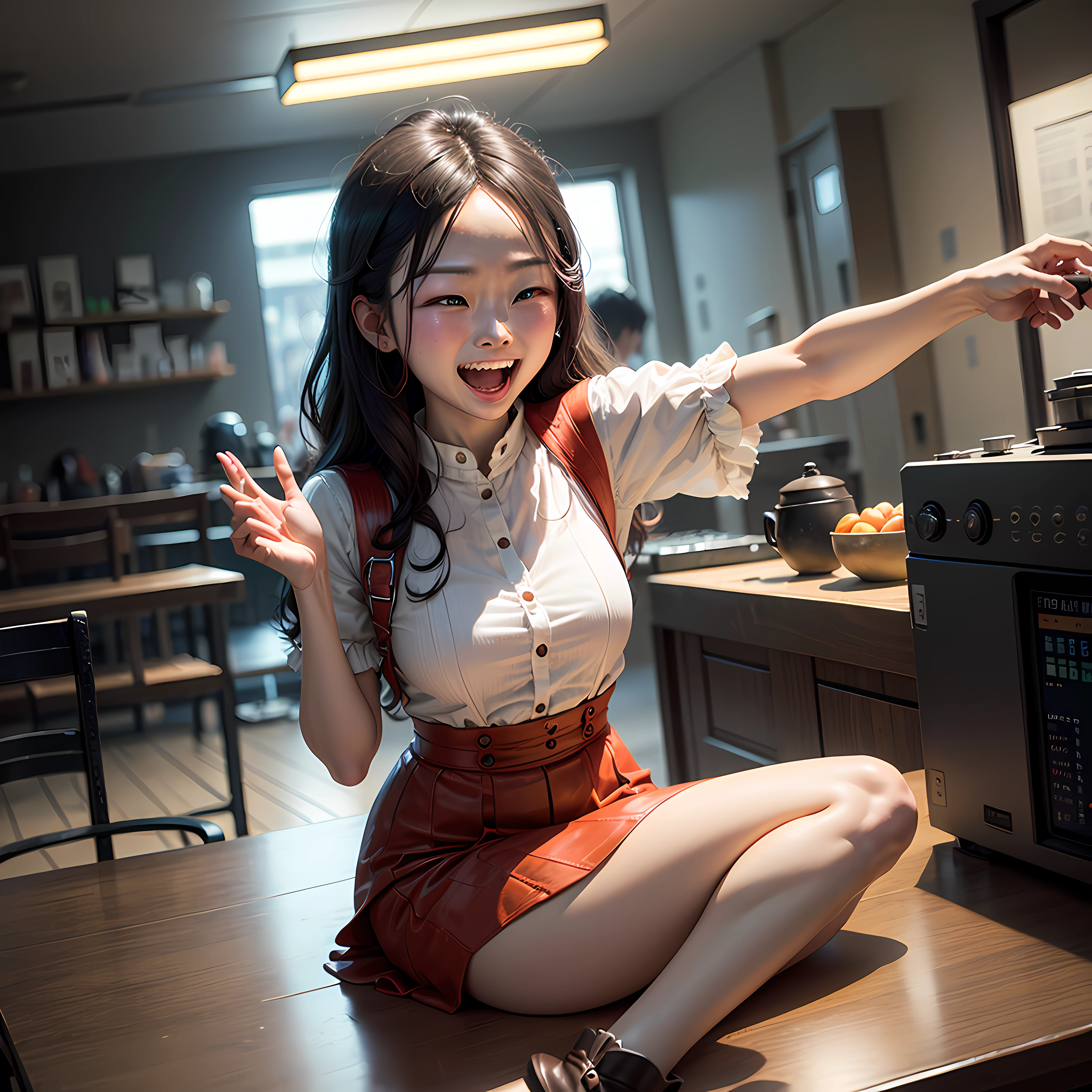 One hand propped up on the edge of the metal table,An extremely complicated laugh came out。 --auto