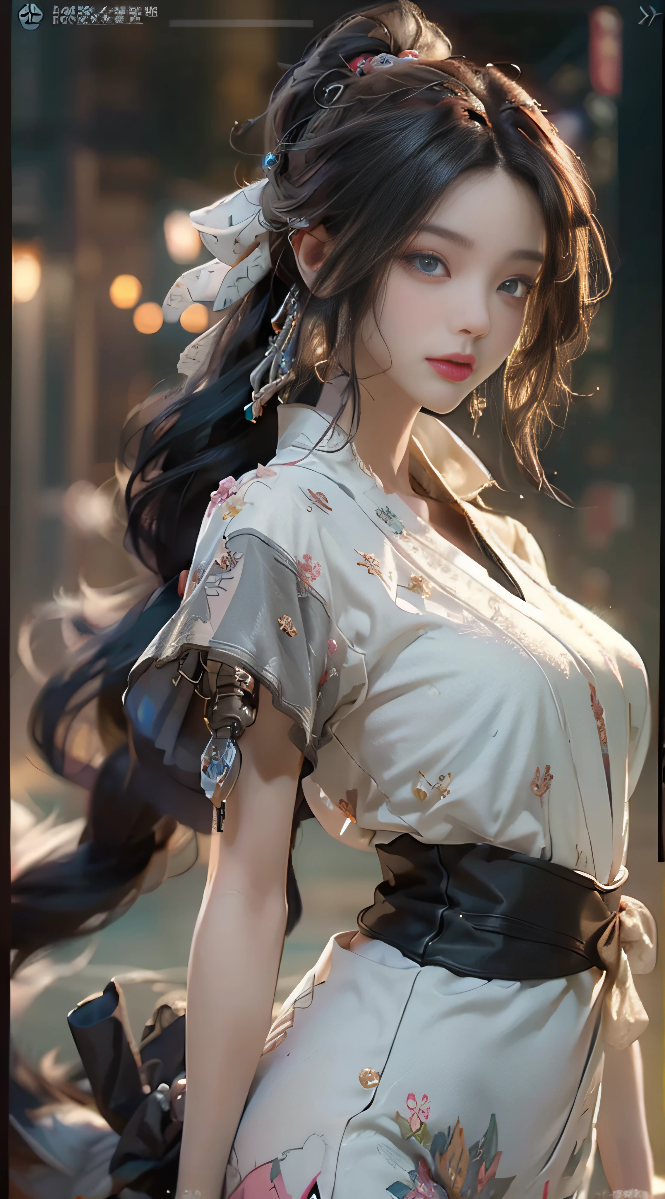 ((best best quality)), ((master masterpiece)), (Detail:1.4), 3D, A beautiful cyberpunk female image,HDR（high dynamic range）,Ray Trace,nvidia rtx,The ultra-Resolution,Unreal 5,Subsurface scattering、pbr texturing、Postprocess、Anisotropic Filtering、depth offield、Maximum Clarity and Clarity、multilayer textures、Albedo and Specular map、Surface coloring、Mitsu-Accurate simulation of material interactions、Perfect Scale、octanerendering、Two-colored light、large aperture、low ISO、white balance、Rule of Thirds、8K RAW、Beautiful bright pupils，flowing robe，Fine pupils，Detailed face and eyes，long lashes，Blushlush，voluminous hair，