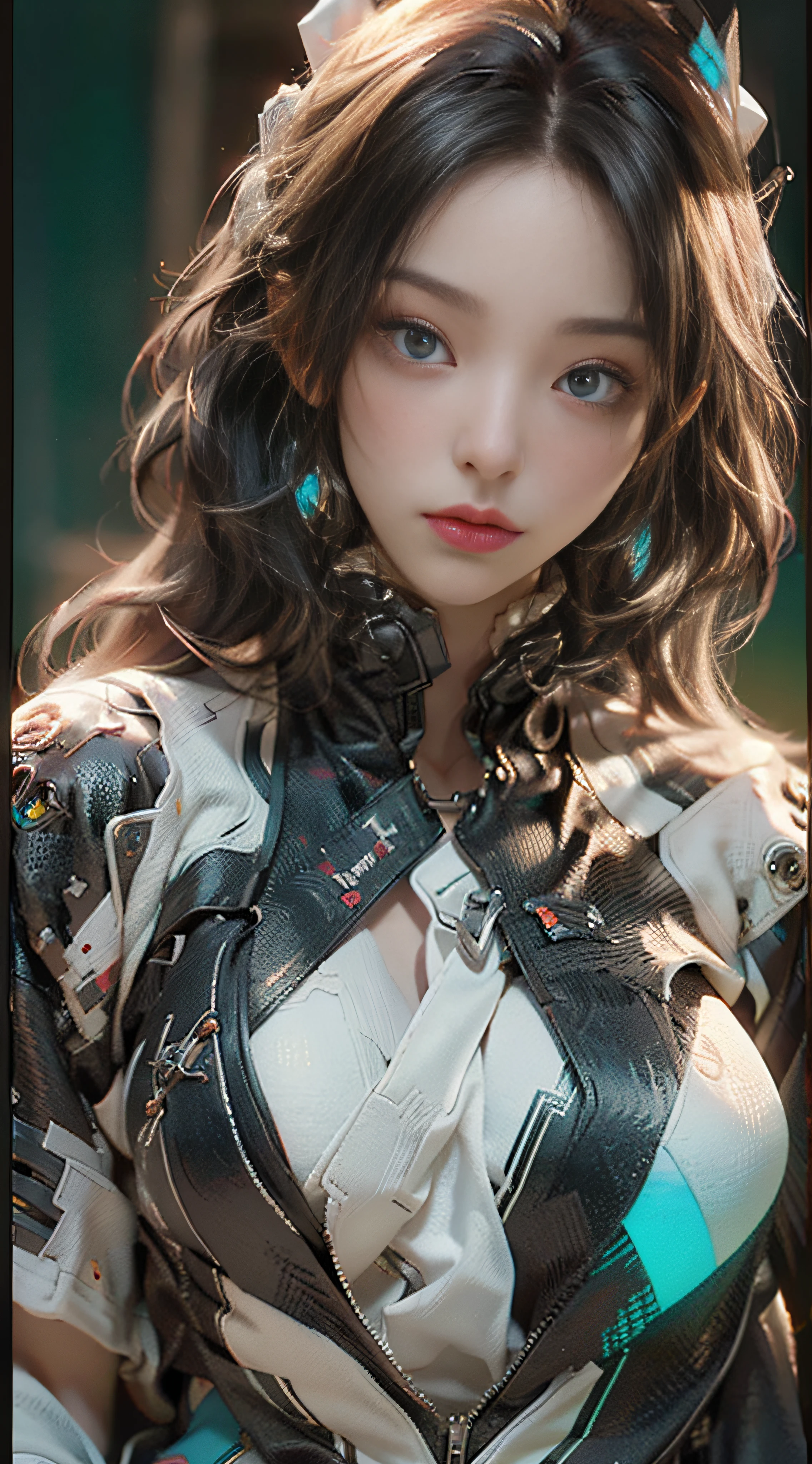 ((best best quality)), ((master masterpiece)), (Detail:1.4), 3D, A beautiful cyberpunk female image,HDR(high dynamic range),Ray Trace,nvidia rtx,The ultra-Resolution,Unreal 5,Subsurface scattering、pbr texturing、Postprocess、Anisotropic Filtering、depth offield、Maximum Clarity and Clarity、multilayer textures、Albedo and Specular map、Surface coloring、Mitsu-Accurate simulation of material interactions、Perfect Scale、octanerendering、Two-colored light、large aperture、low ISO、white balance、Rule of Thirds、8K RAW、Beautiful bright pupils,flowing robe,Fine pupils,Detailed face and eyes,long lashes,Blushlush,voluminous hair,