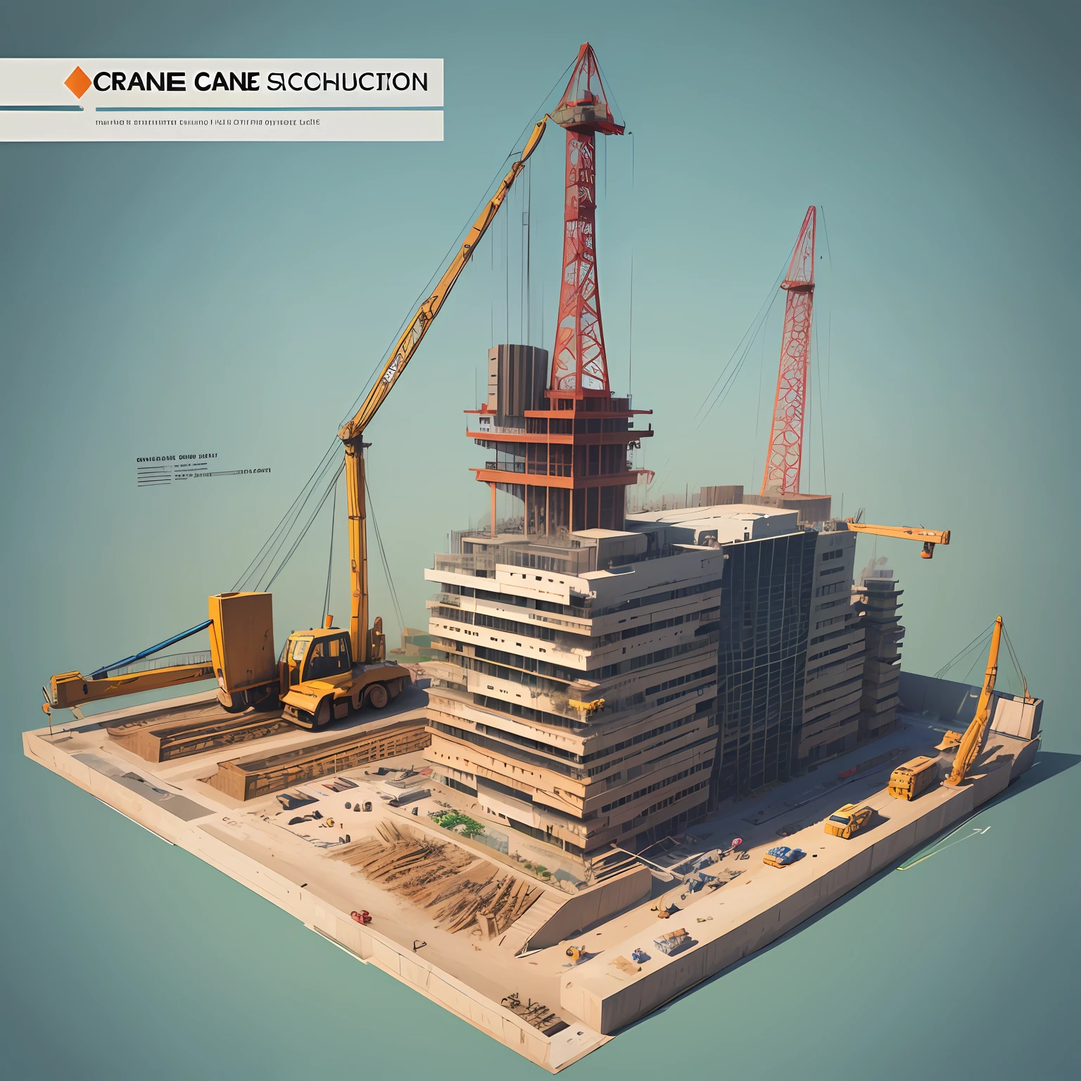 a diagram of a large crane with many different types of construction, engineering diagram, construction, crane, a diagram, mechanical structure, leaked image, infrastructure, complex machinery, diagramm, cranes, complex structure, heavy machinery, dynamic, massive construction machines, construction site --auto