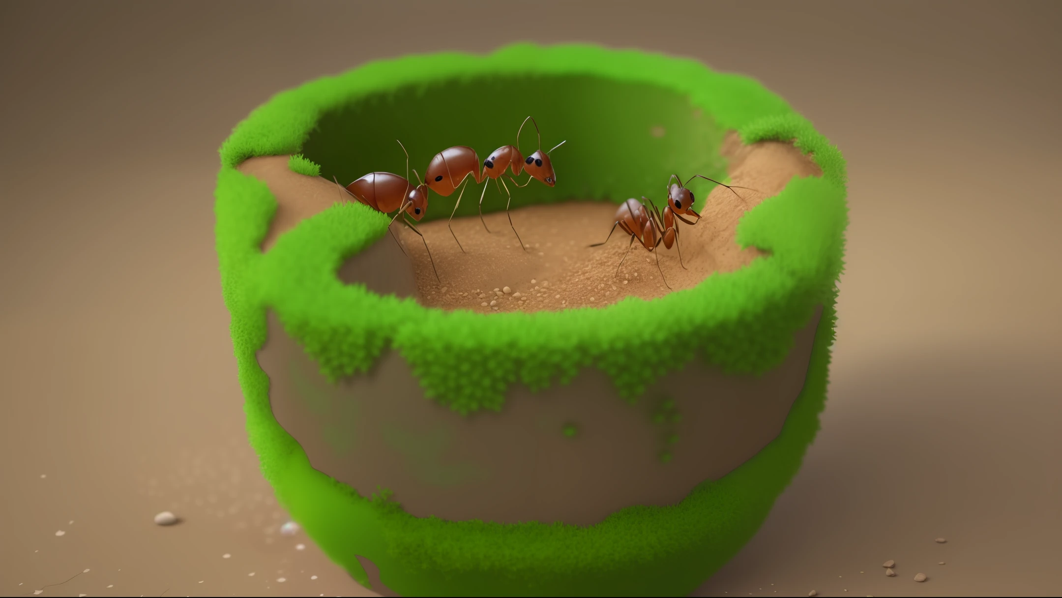 beautifull ants habitats,colonialists,little animals,3D,upscales --auto --s2