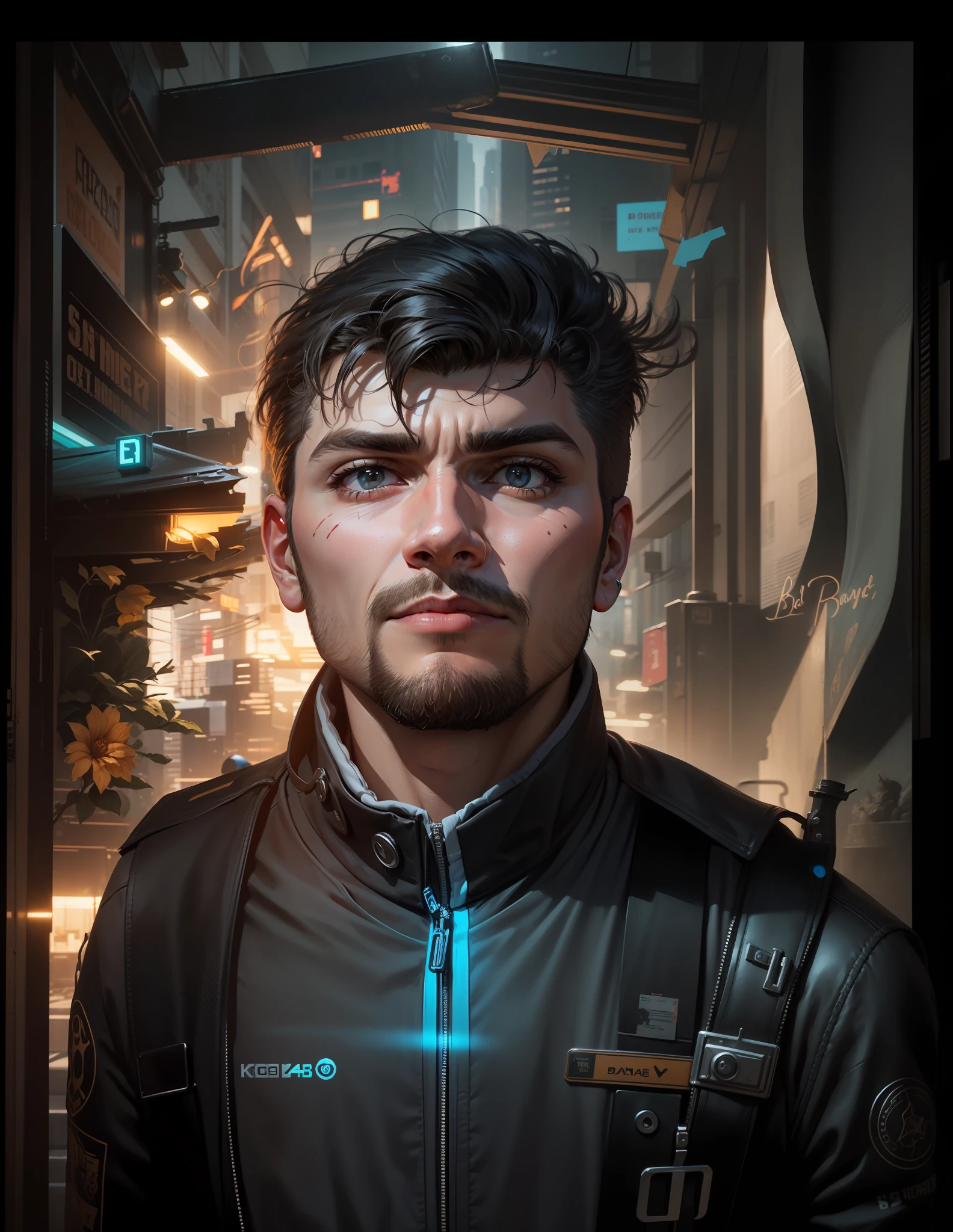 Change Bagraund Cyberpunk handsome boy realistic face, 8K, ultra realistic