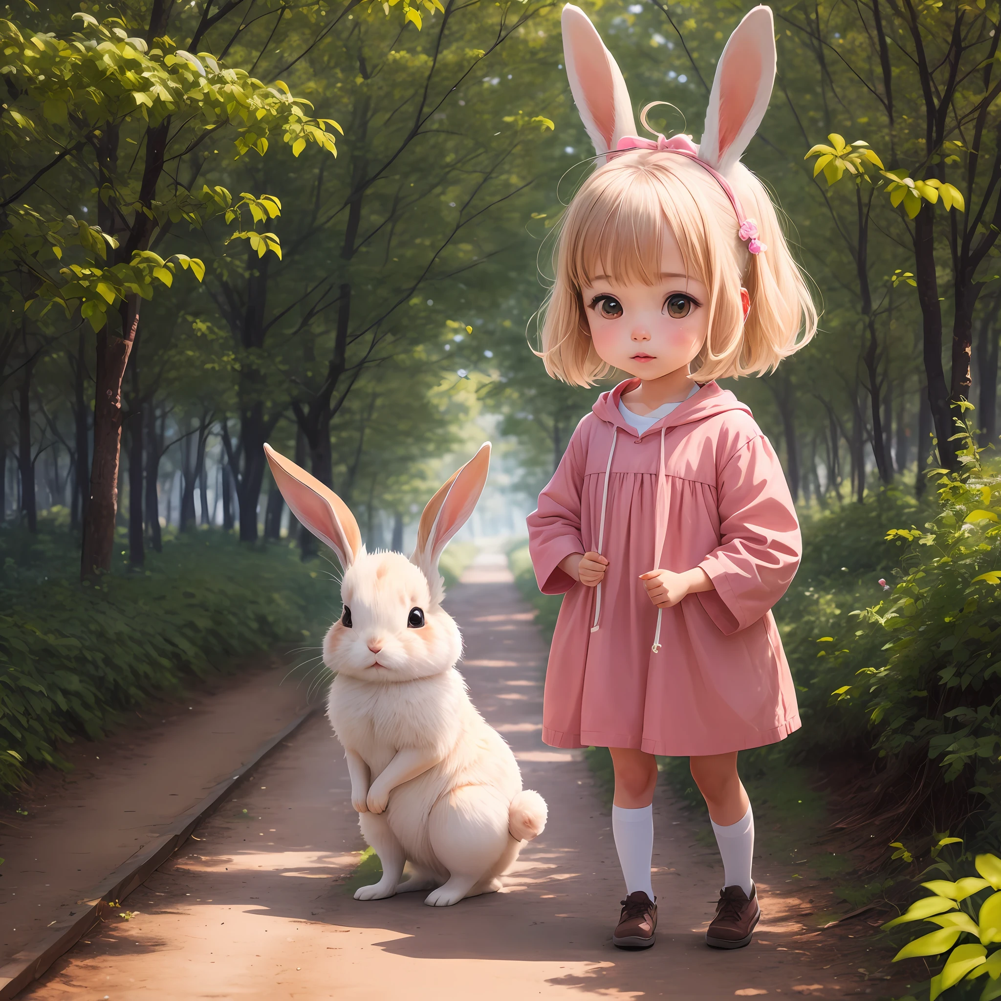 Meet a little cute rabbit, one