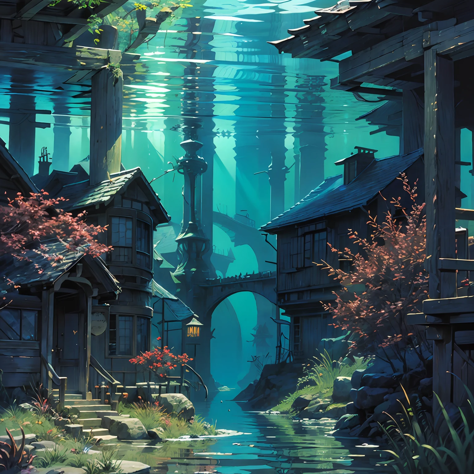 master masterpiece,abyssopelagic,(underwater world:1.2)bella,Dreamlike,soft,Warmth,shinkai --auto