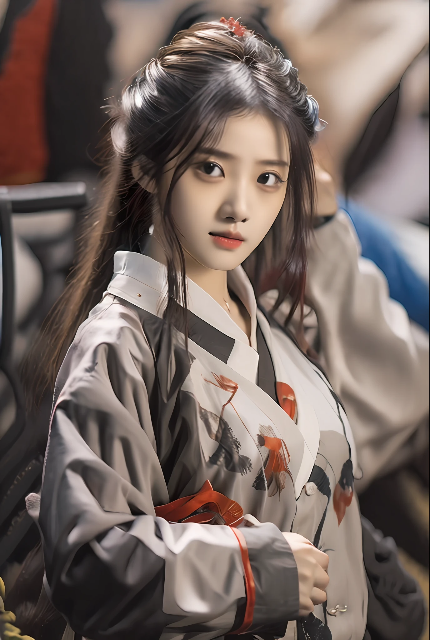 best quality, masterpiece, highres, wuxia 1girl, china dress, super Beautiful face, super beautiful eye, super beautiful hair
