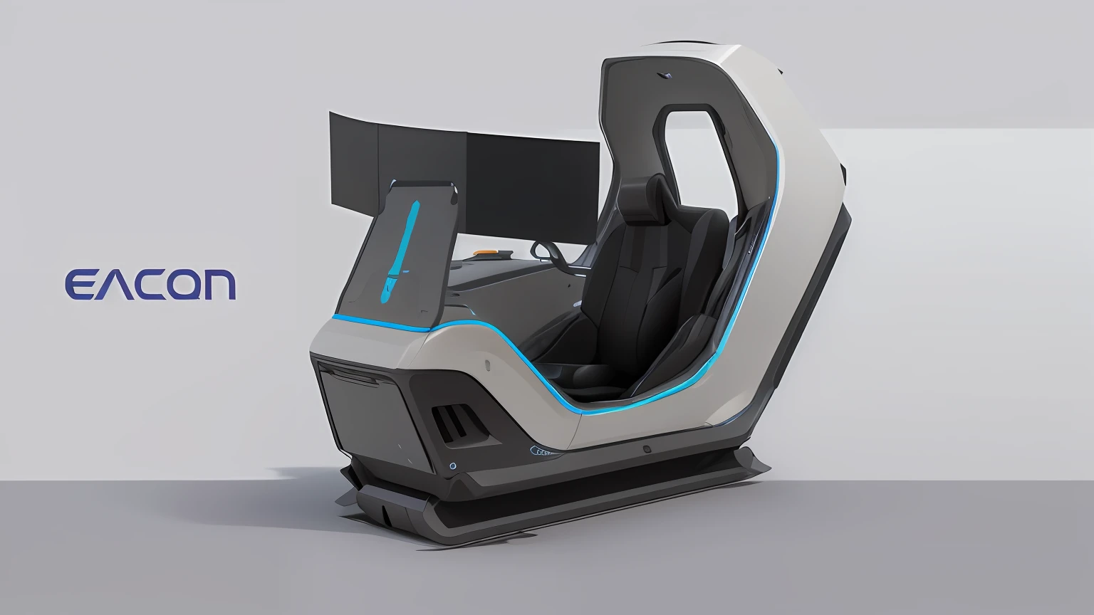 a close up of a car seat with a monitor on it, futuristic concept design, futuristic vehicles, futuristic product car shot, concept art by theCHAMBA-h 640, videogame 3d render, anime art vehicle concept art, videogame inspired, inside future fighter, car concept, 3 d videogame render, 8k concept art by theCHAMBA, concept designs, 8 k concept art by theCHAMBA, futuristic design