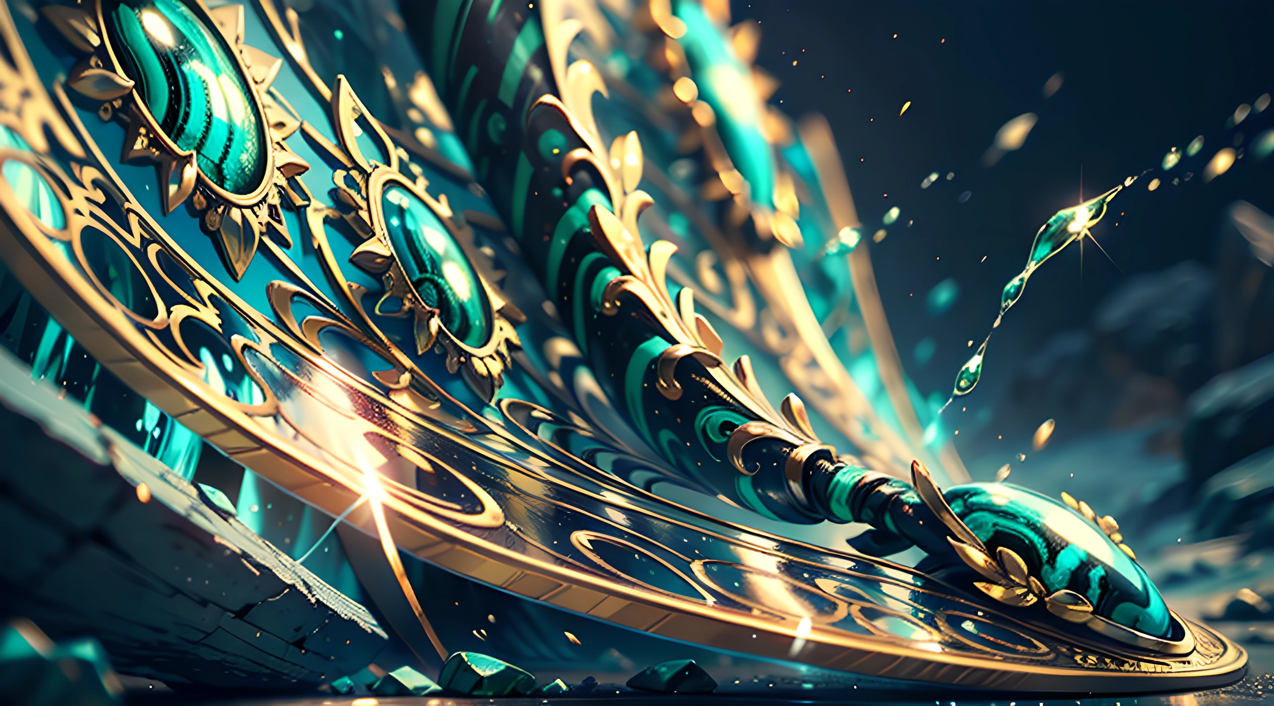 closeup malachite translucent liquid spirit, cute, transparent fantasy creature, stone lace, asymmetric malachite texture, masterpiece, complex, extra detailed, intricate details, fantasy, multilayer, make from ancient stone, muted colors, digital illustration, approaching perfection, dynamic, highly detailed, artstation, concept art, smooth, sharp focus, illustration, ominous, matte painting movie poster, golden ratio