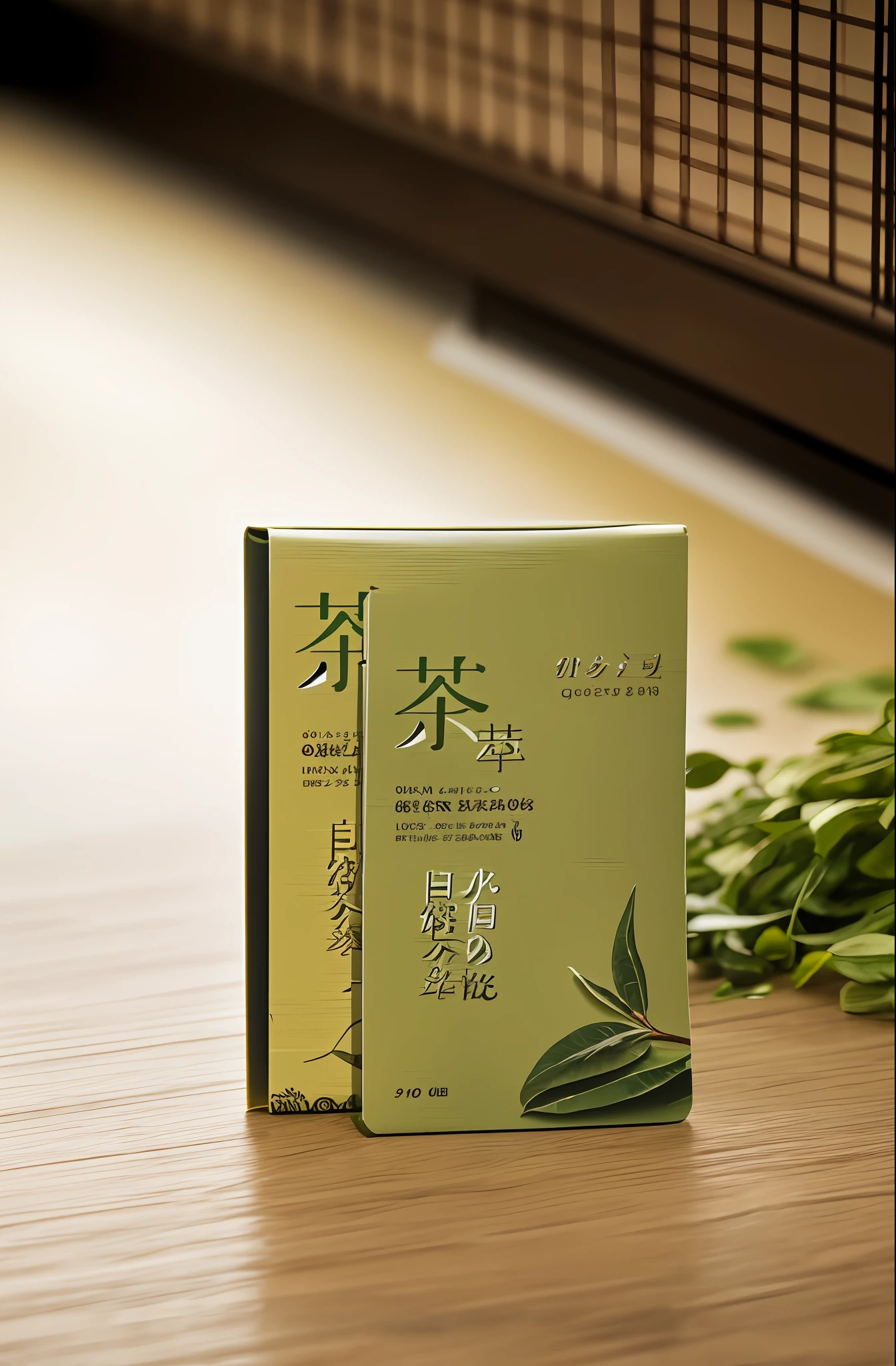 Breathtaking product photography,Capture the details of the product。The product is elegantly placed in the tea room or in the tea related display,Ensure stunning realistic scenes。The focus is on the intricate details of the tea,Capture its delicate texture and natural beauty。Photos are taken in high resolution,4K或8K,to show the best details of tea leaves and products。This product is a face mask,Located on the platform in the center of the composition,Make it stand out while harmonizing with the surrounding tea leaves。The lighting is carefully selected,to enhance natural colors and textures,Create lifelike and captivating images。This photo perfectly captures the essence of the product,It has been preserved as it was,and presented in a visually striking and authentic environment。