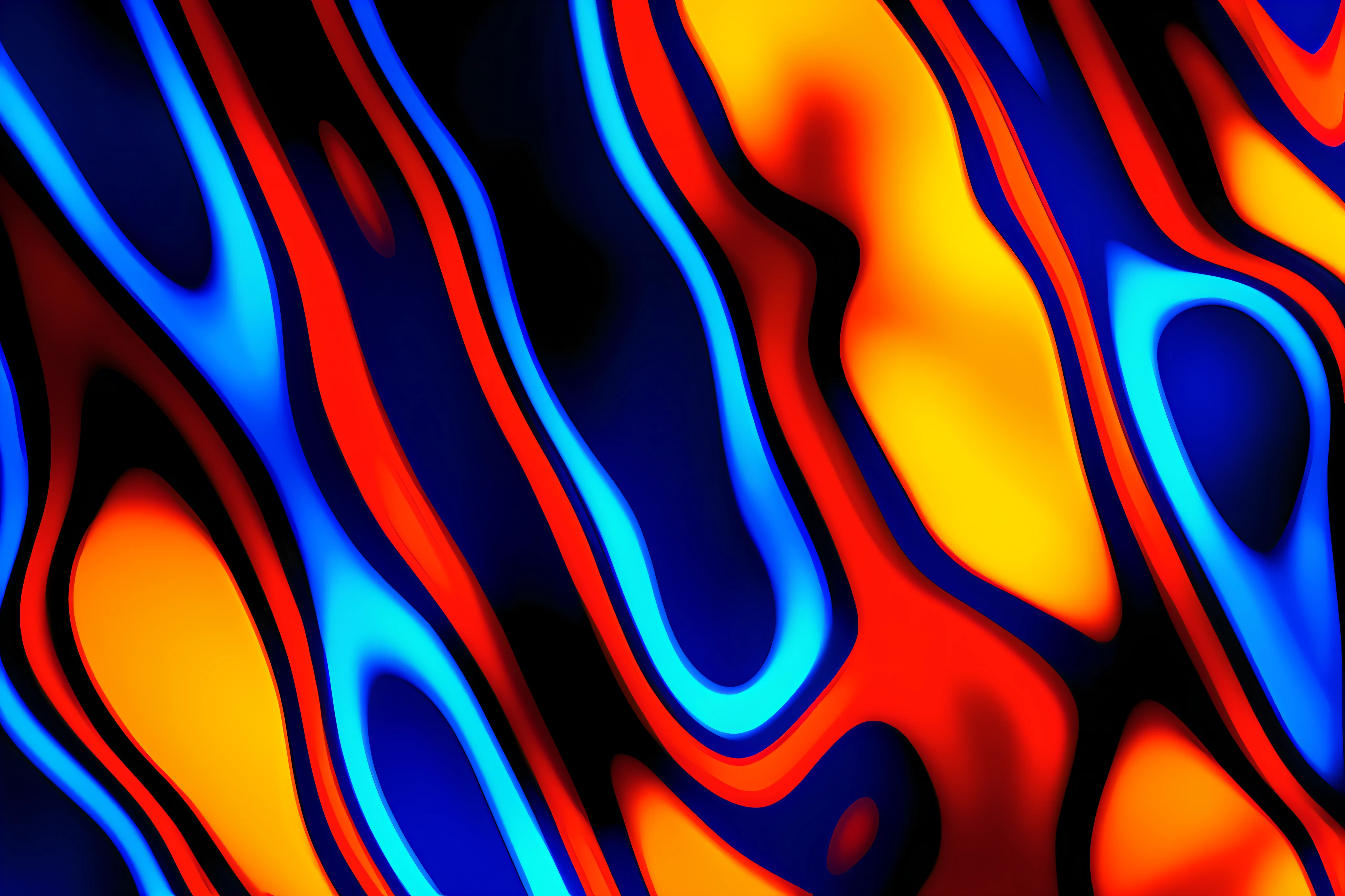 a close up of a colorful abstract background with a blurry image, flame colors bright, liquid simulation background, flame fractal, bright glowing veins, fluid simulation, vivid caustics, a lot of gold, abstract cloth simulation, vivid glowing colors, fractal fire background, fractal flame, fractal flame. highly_detailded, glowing lines, flaming background, background flames, swirling flames, flames, 4k