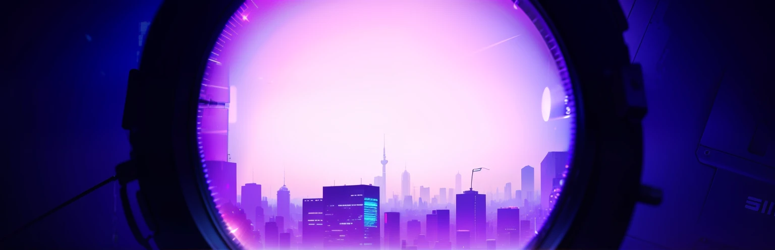 "Cyberpunk urban style in a magnifying glass" --auto