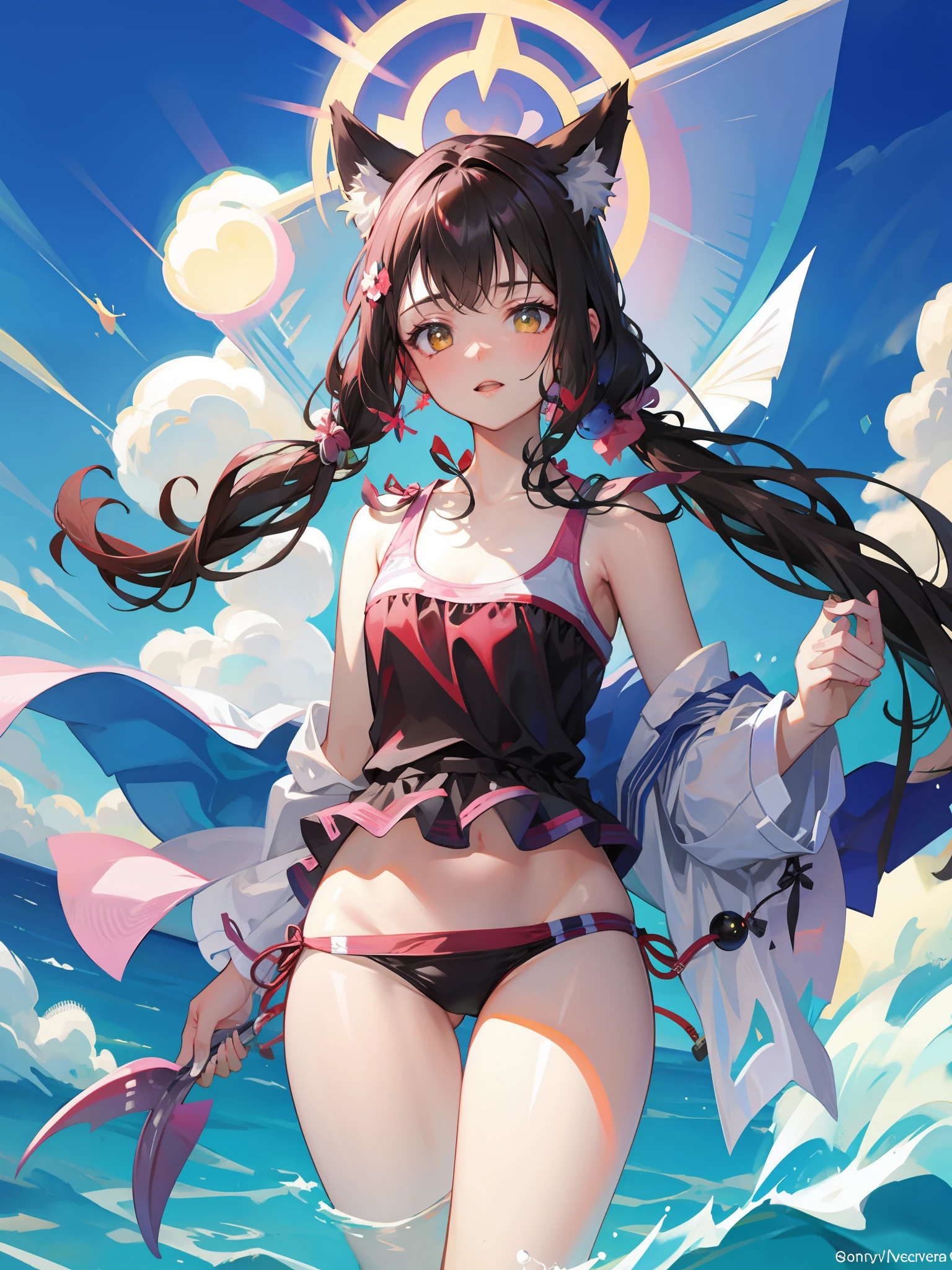 Werewolf young beach swimsuit
