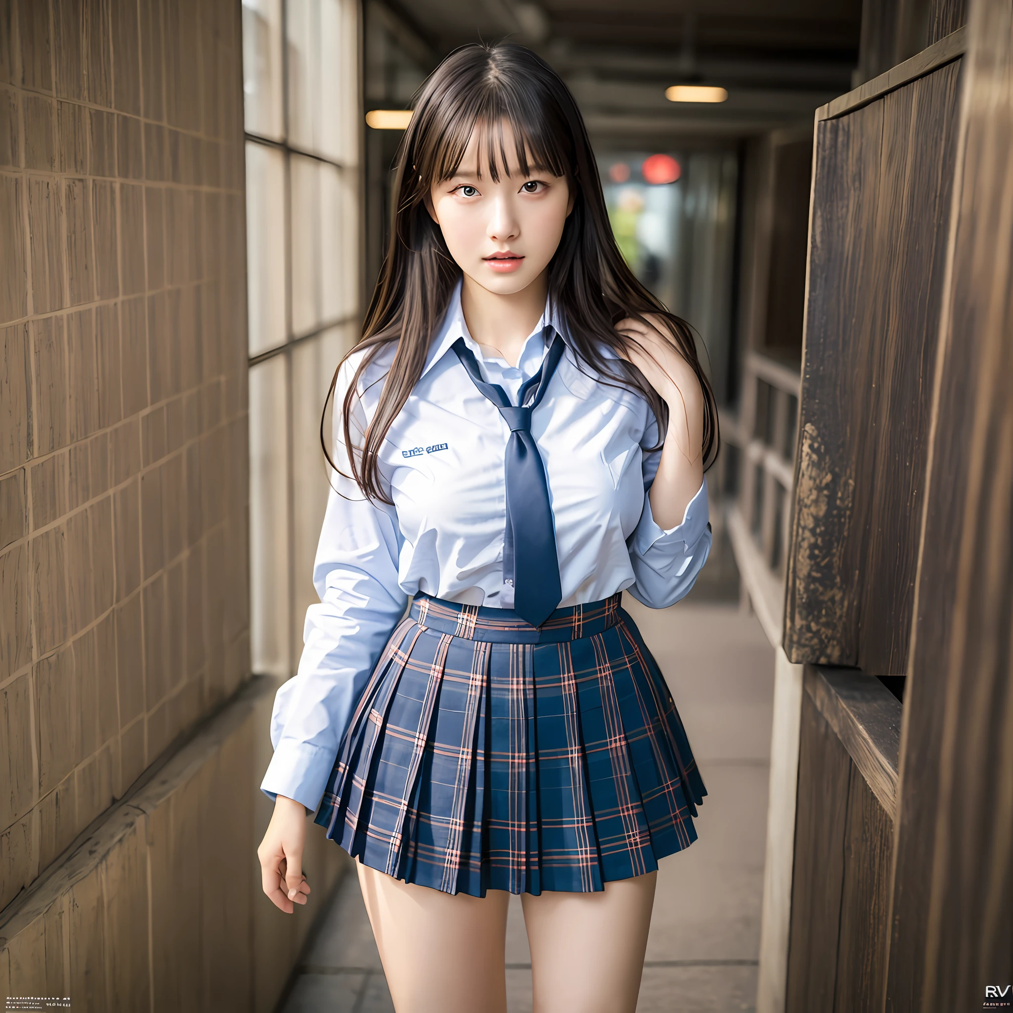 cute, full body, school uniform, Japan woman, ulzzang-6500-v1.1, (raw photo:1.2), (photorealistic:1.4), beautiful detailed girl, very detailed eyes and face, beautiful detailed eyes,huge file size, ultra detail, high resolution, highly detailed, best quality, masterpiece,illustration, very detailed, cg, unification, 8k wallpaper, fantastic, fine detail, masterpiece, Top quality, highly detailed CG uniform 8k wallpaper, light on face, movie lighting,  girl, black hair, favorite partner, schoolgirl, normal breasts, school uniform, classroom, red cheeks, embarrassed,