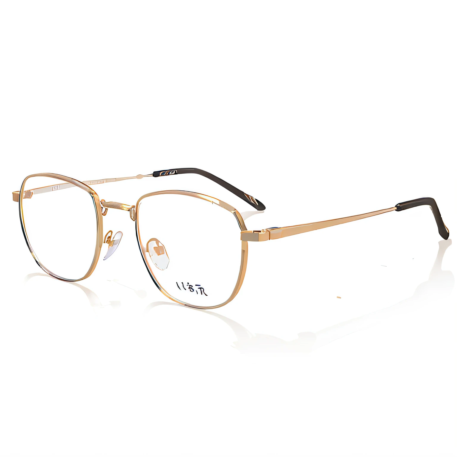 Two-dimensional，a close up of a pair of glasses on a black background, thin round glasses, rounded eyeglasses, glasses frames, glasses without frames, square rimmed glasses, gold glasses, rounded eyeglasses, thick round spectacles, thick rim glasses, small square glasses, round glasses potter, silver small small small glasses, black rimmed glasses, rounded eyeglasses, small rectangular glasses